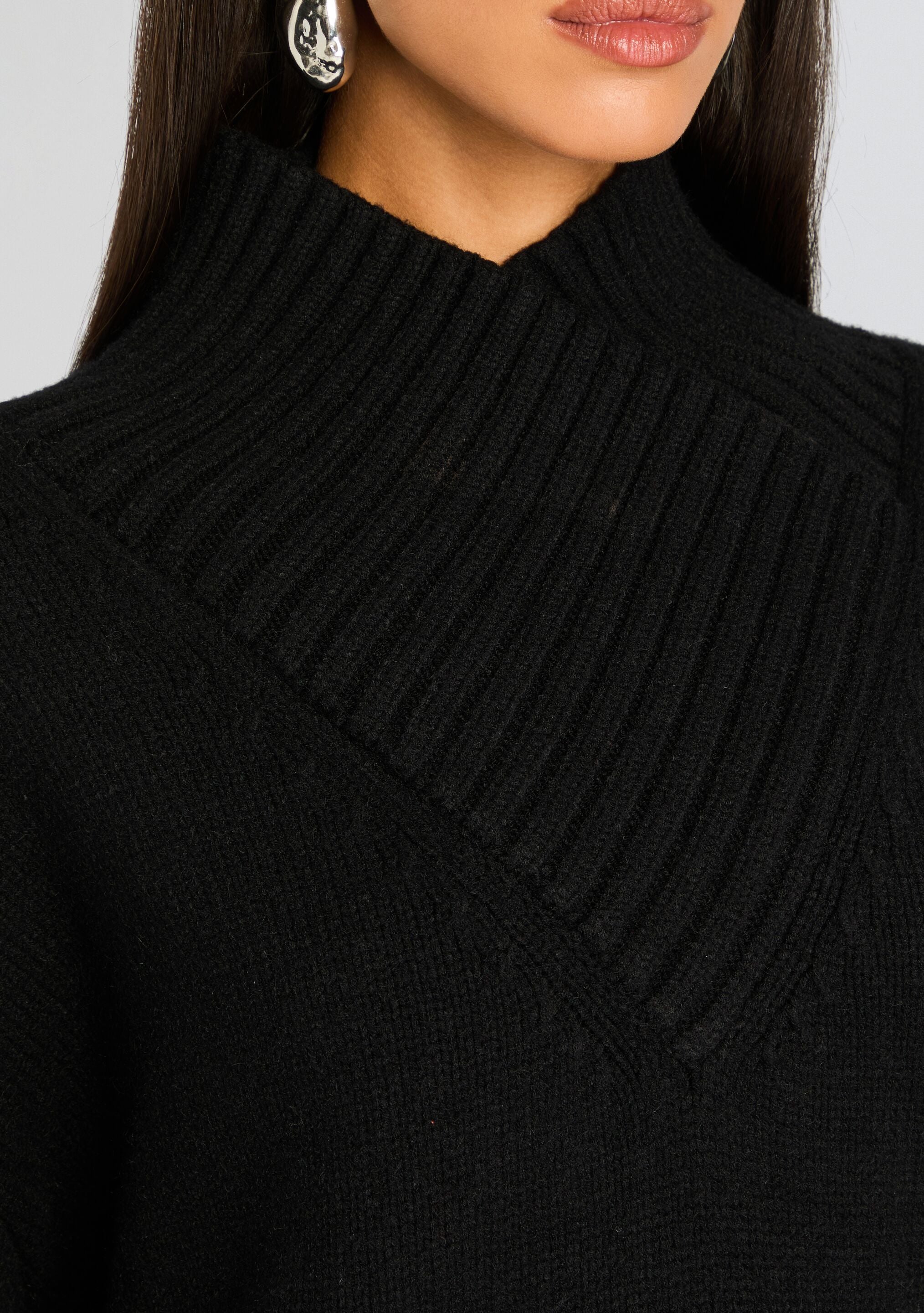Dessa Chuny Knit Sweater Dress-Stylulu