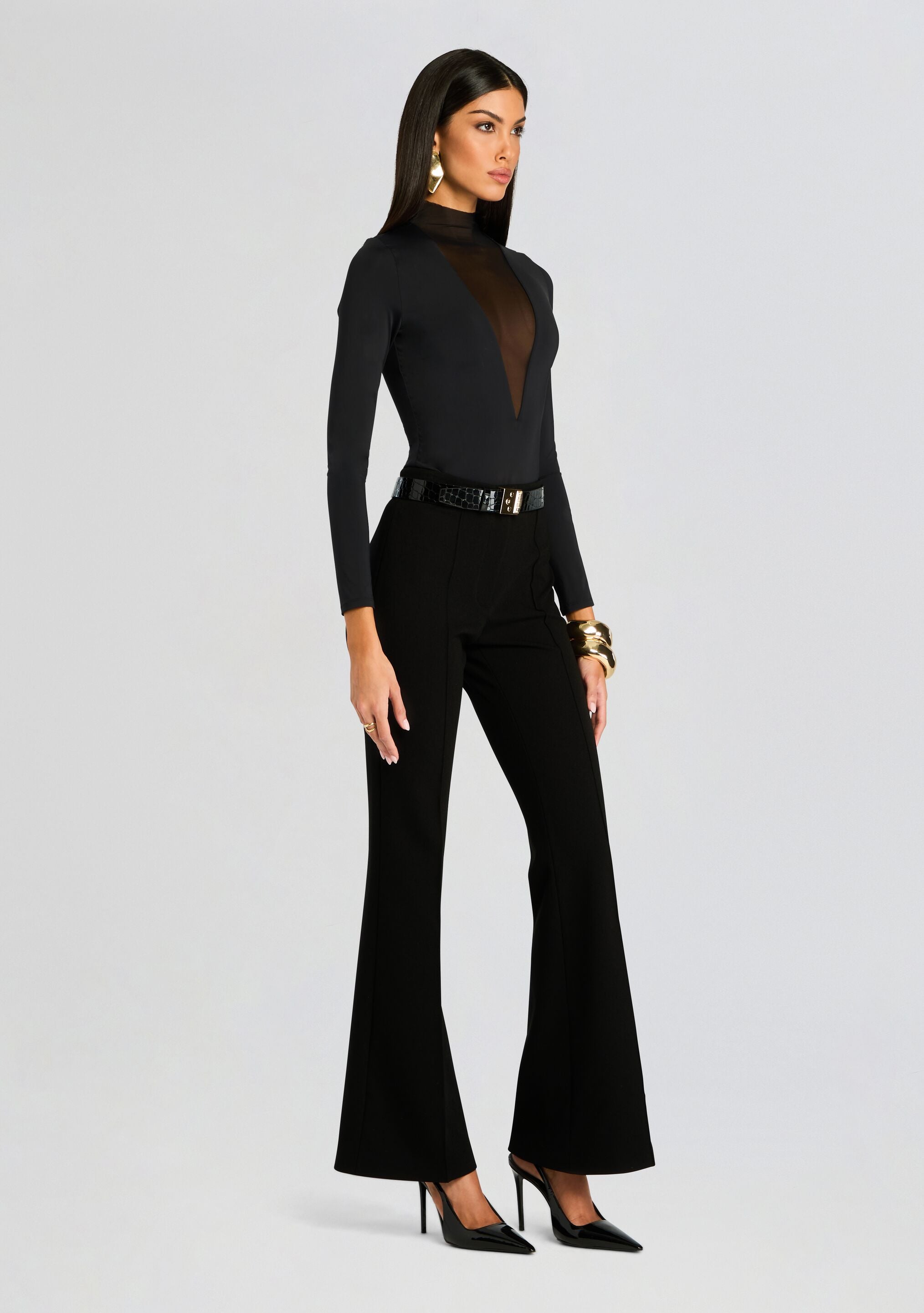 Jackie Mesh Bodysuit-Stylulu