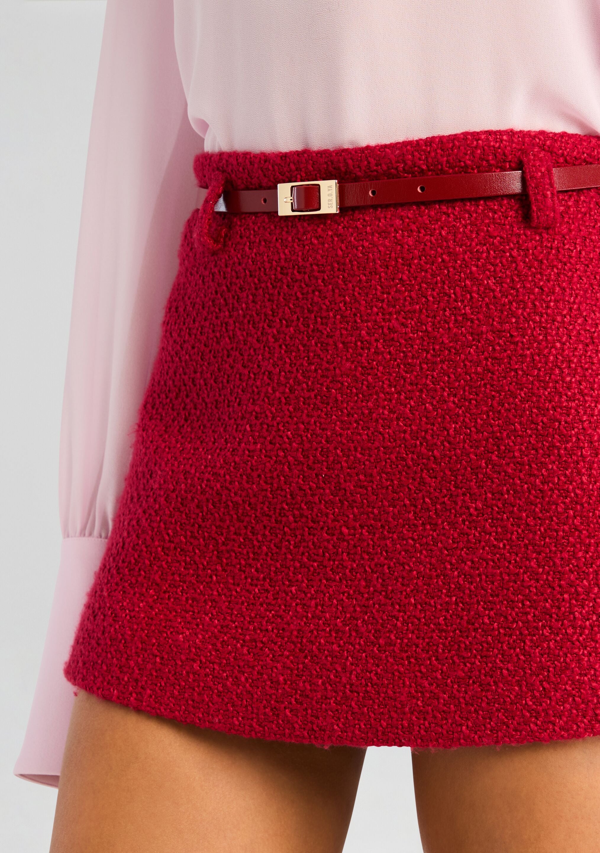 Karla Boucle Mini Skirt-Stylulu