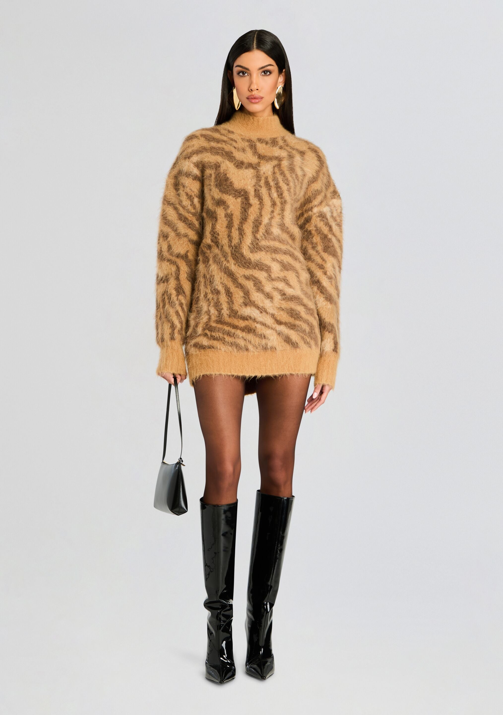 Reyna Fuzzy Dress-Stylulu