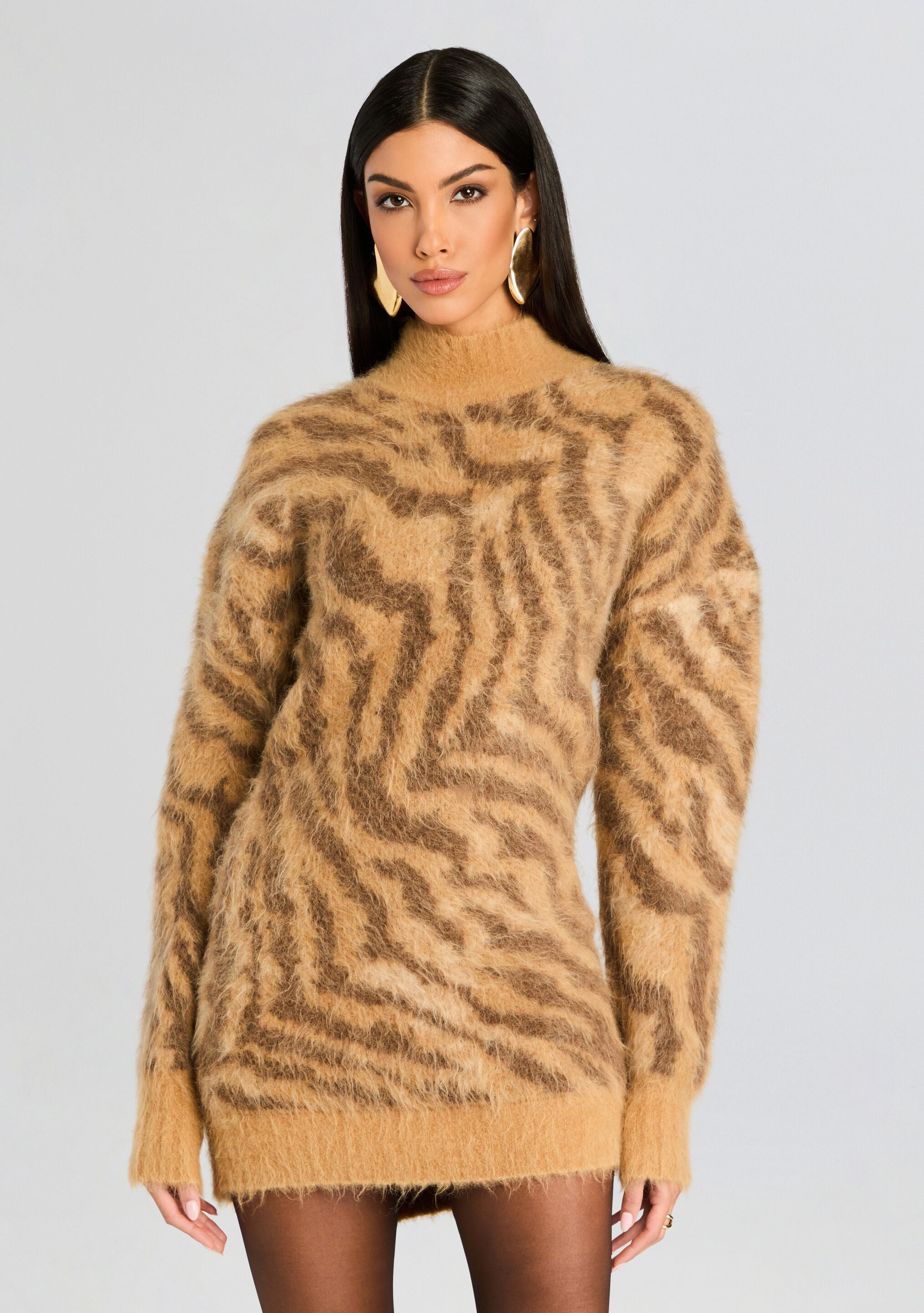 Reyna Fuzzy Dress-Stylulu
