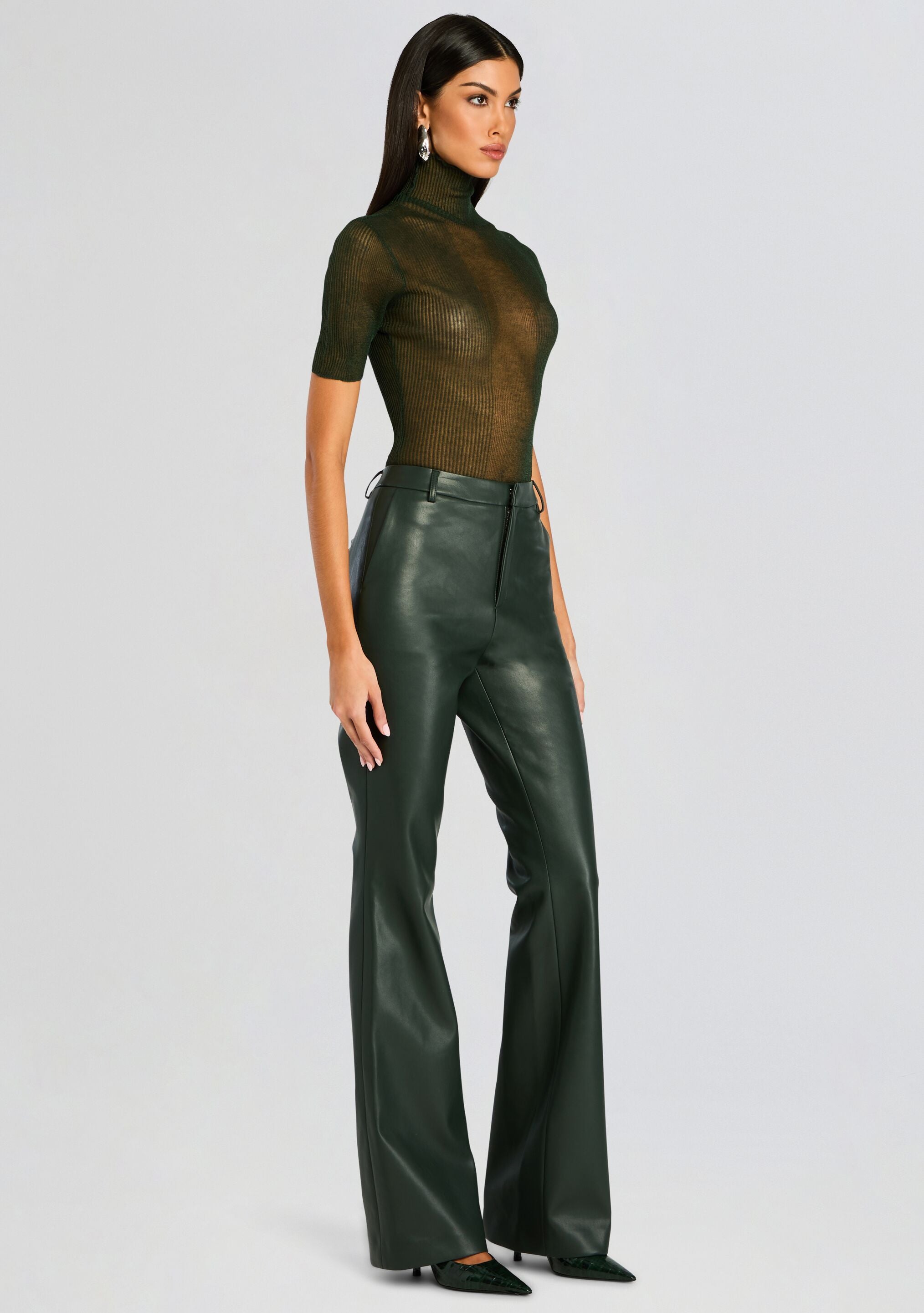Ronja Vegan Leather Trouser-Stylulu