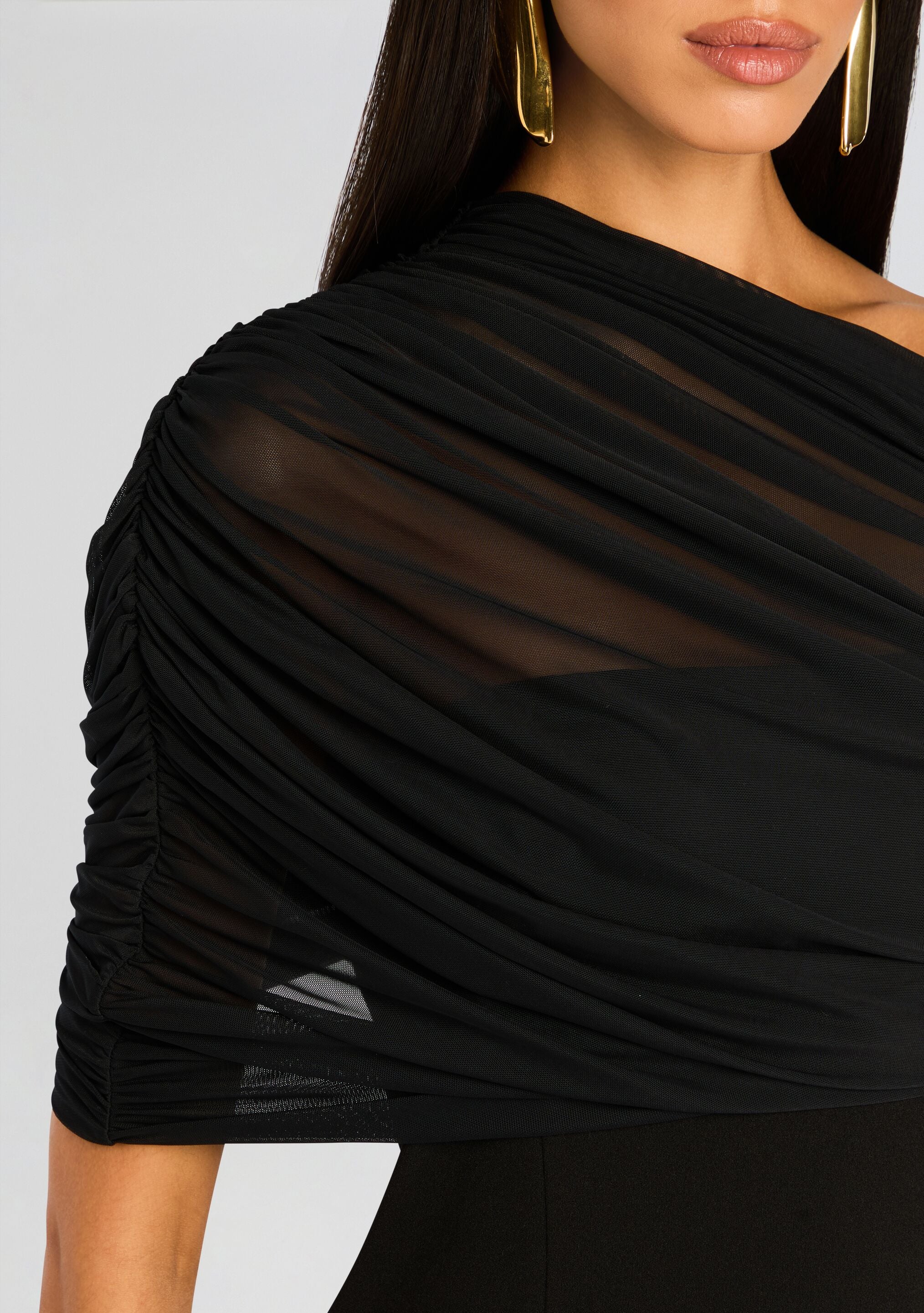 Selma Mini Crepe Dress-Stylulu