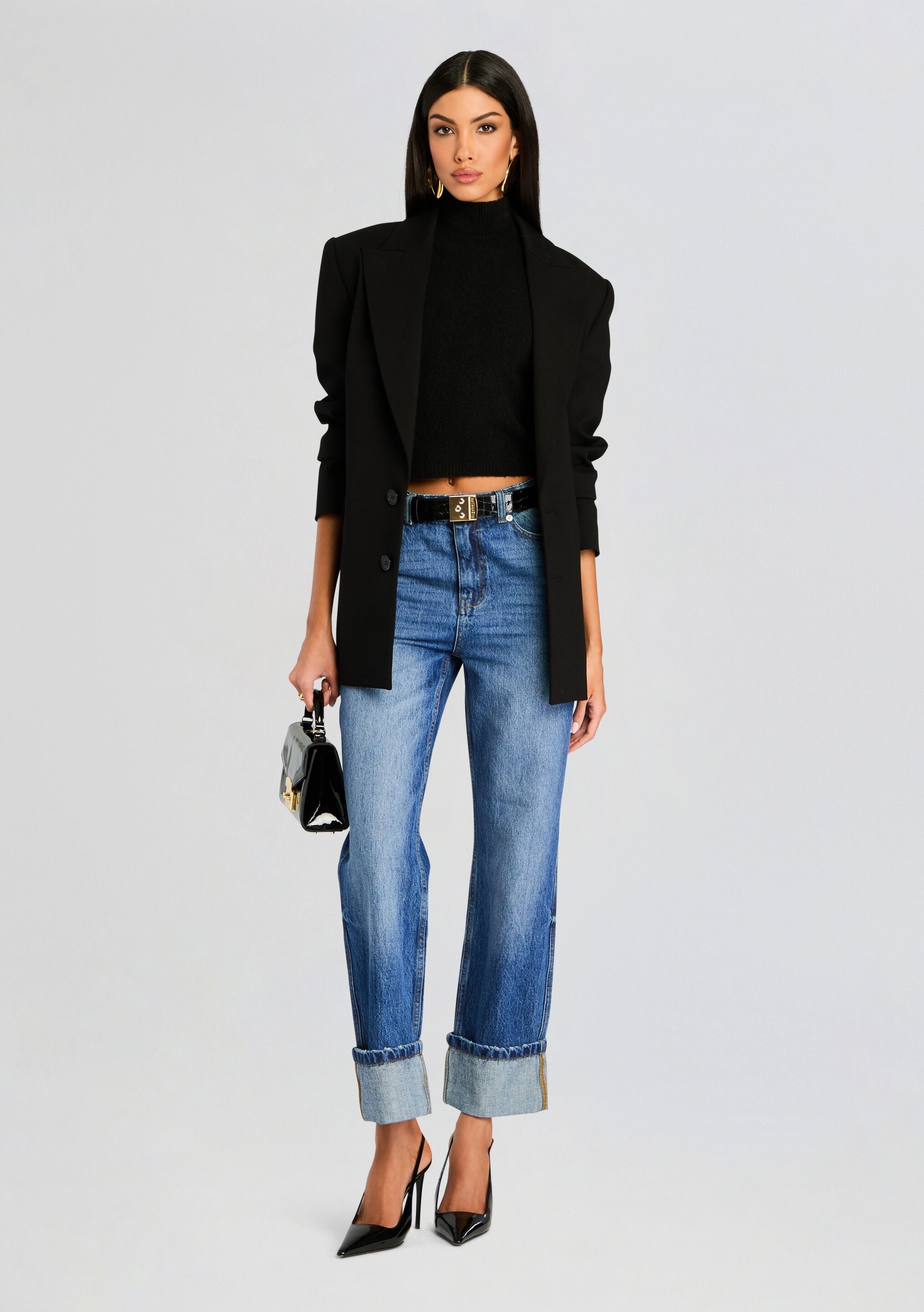 Yuna Fuzzy Knit Top-Stylulu