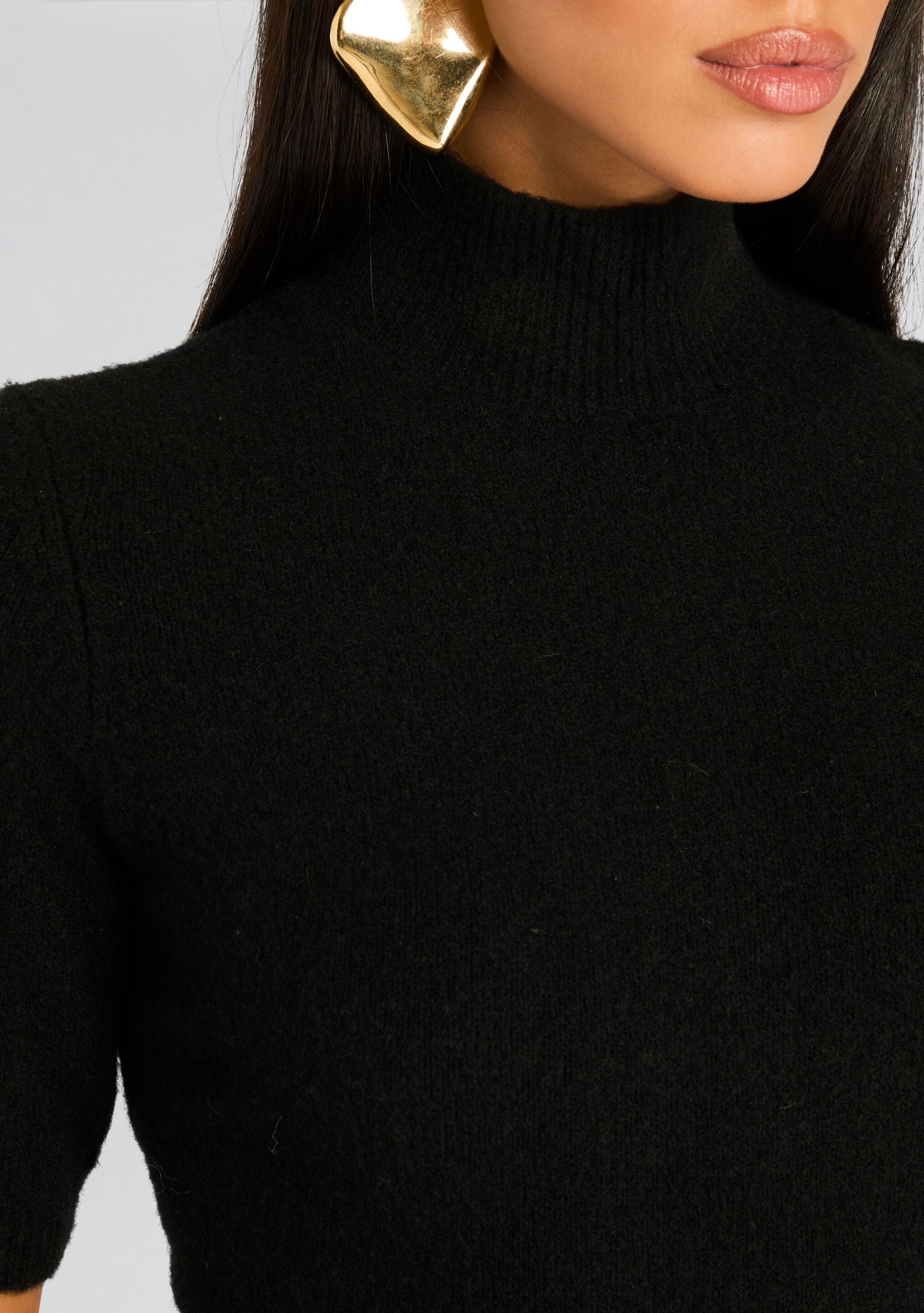 Yuna Fuzzy Knit Top-Stylulu