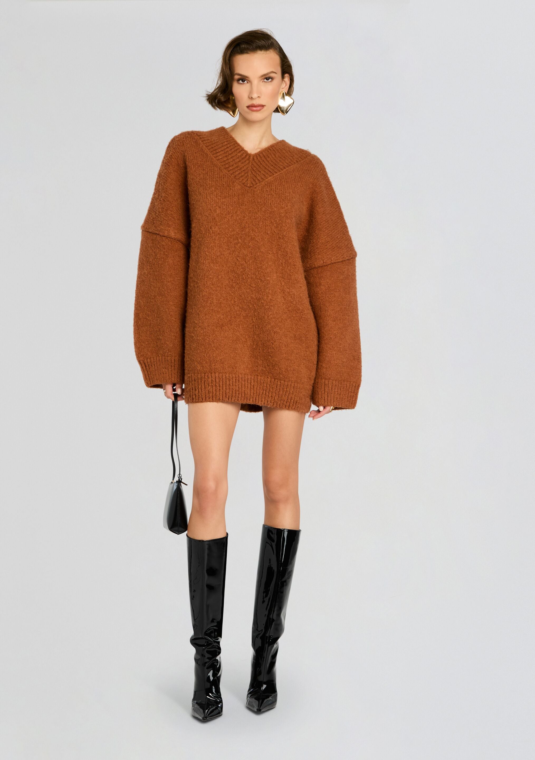 Almada Sweater Dress-Stylulu