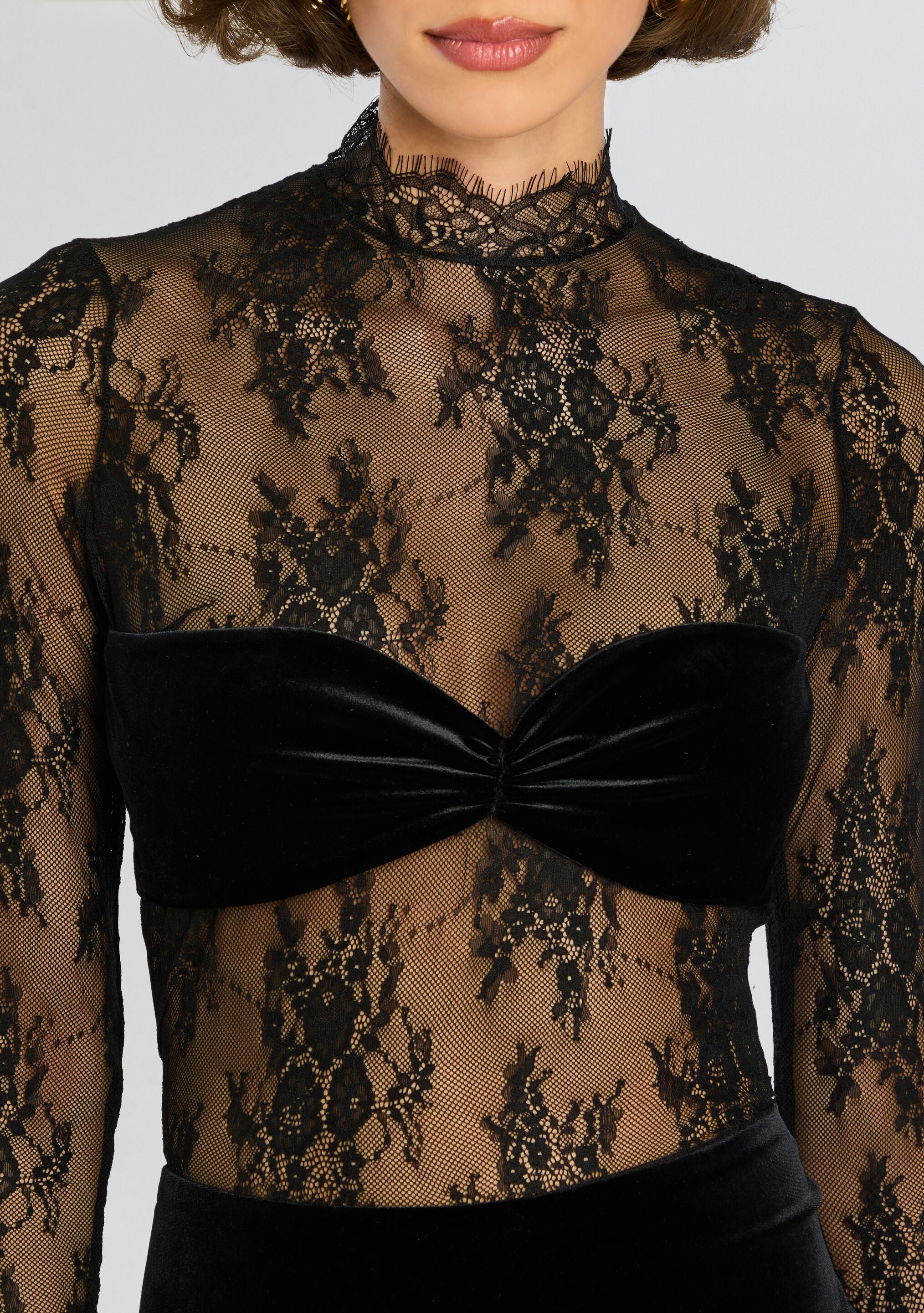 Brigette Lace Dress-Stylulu