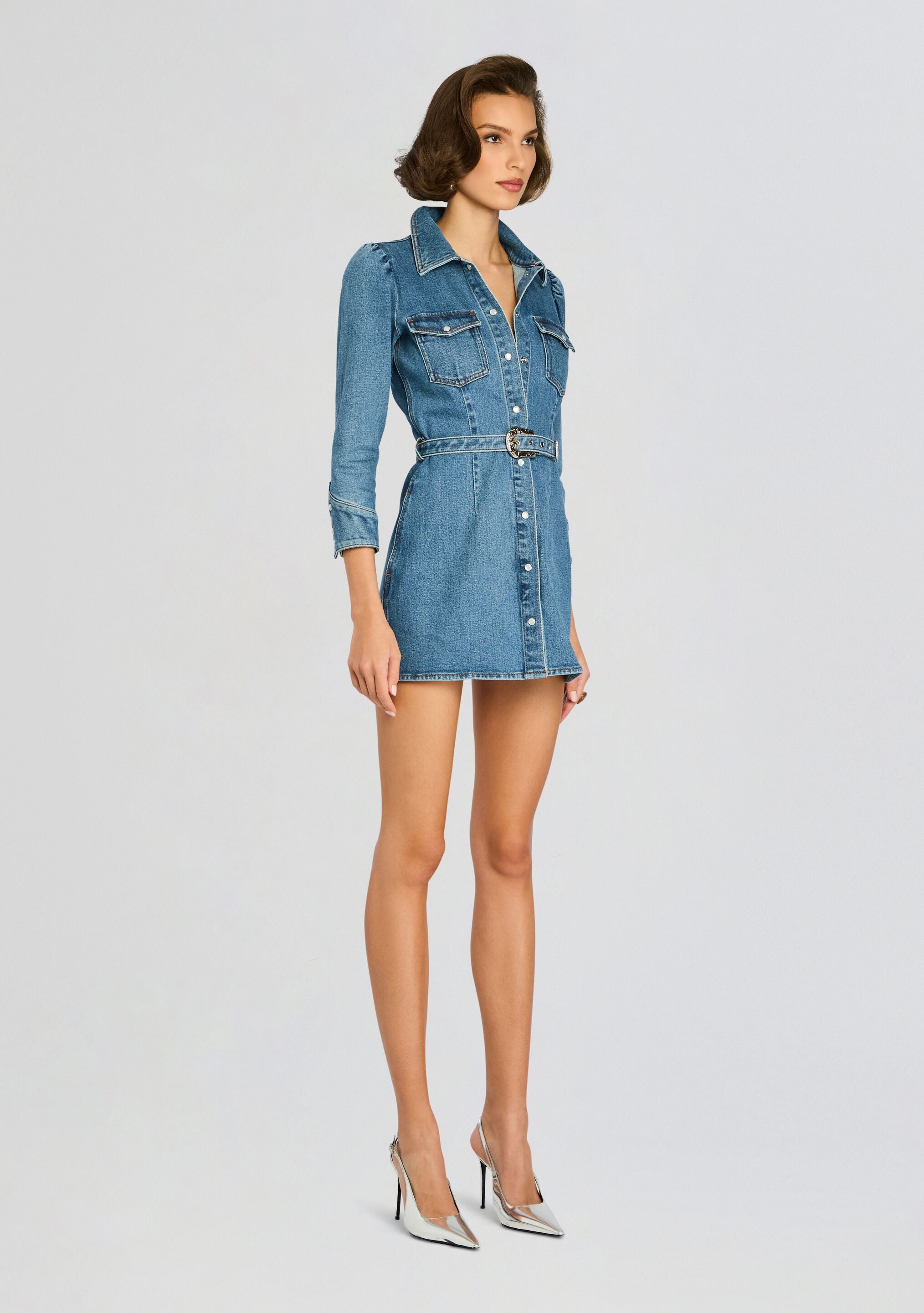 Wiley Denim Dress-Stylulu
