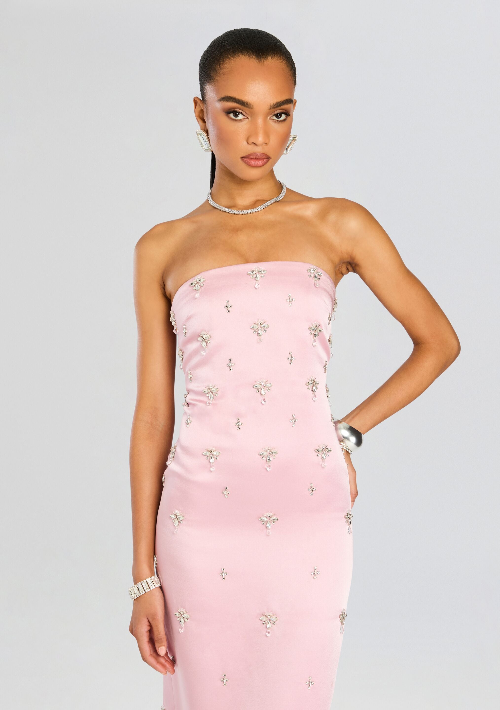 Elise Embellished Dress-Stylulu