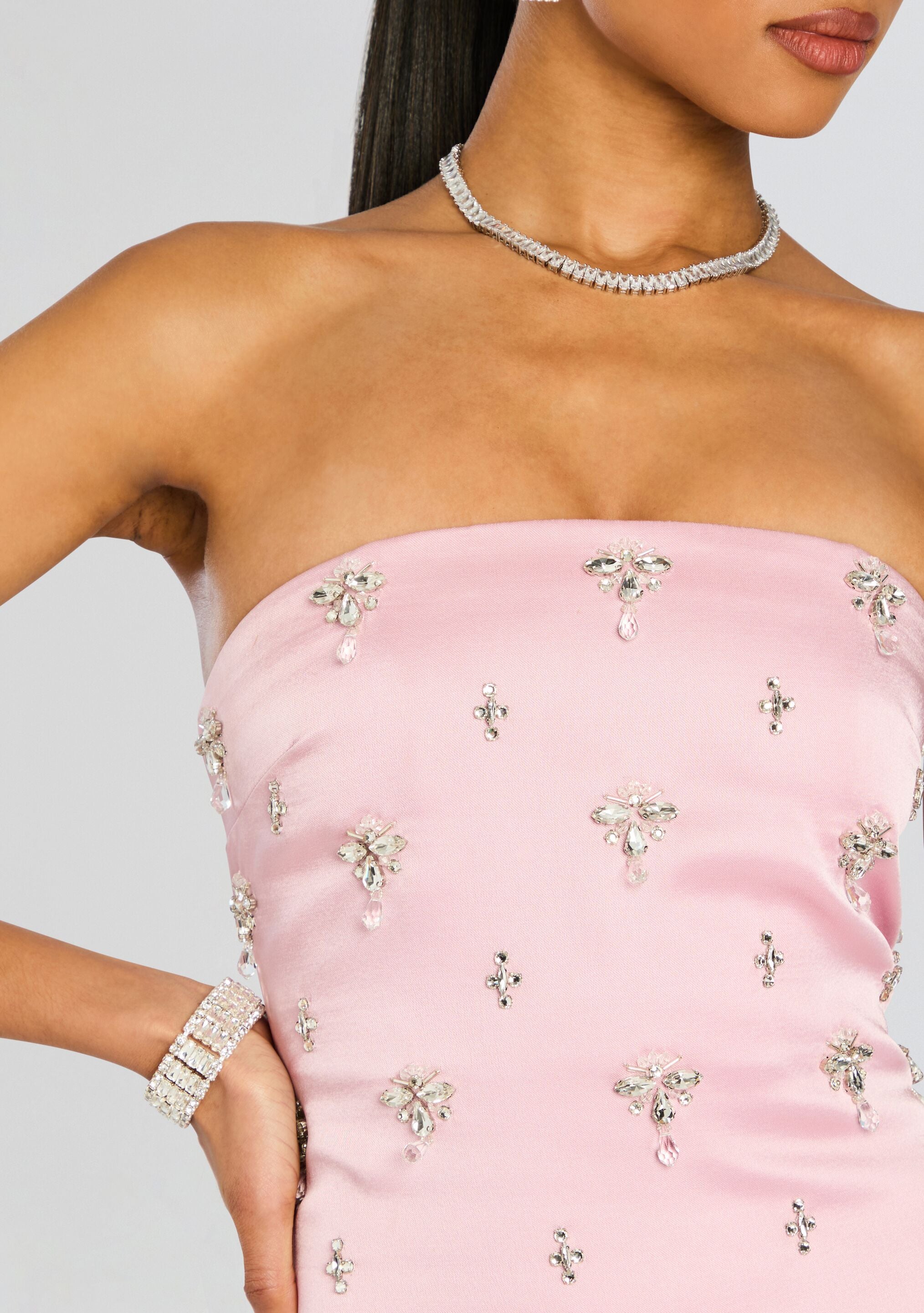 Elise Embellished Dress-Stylulu