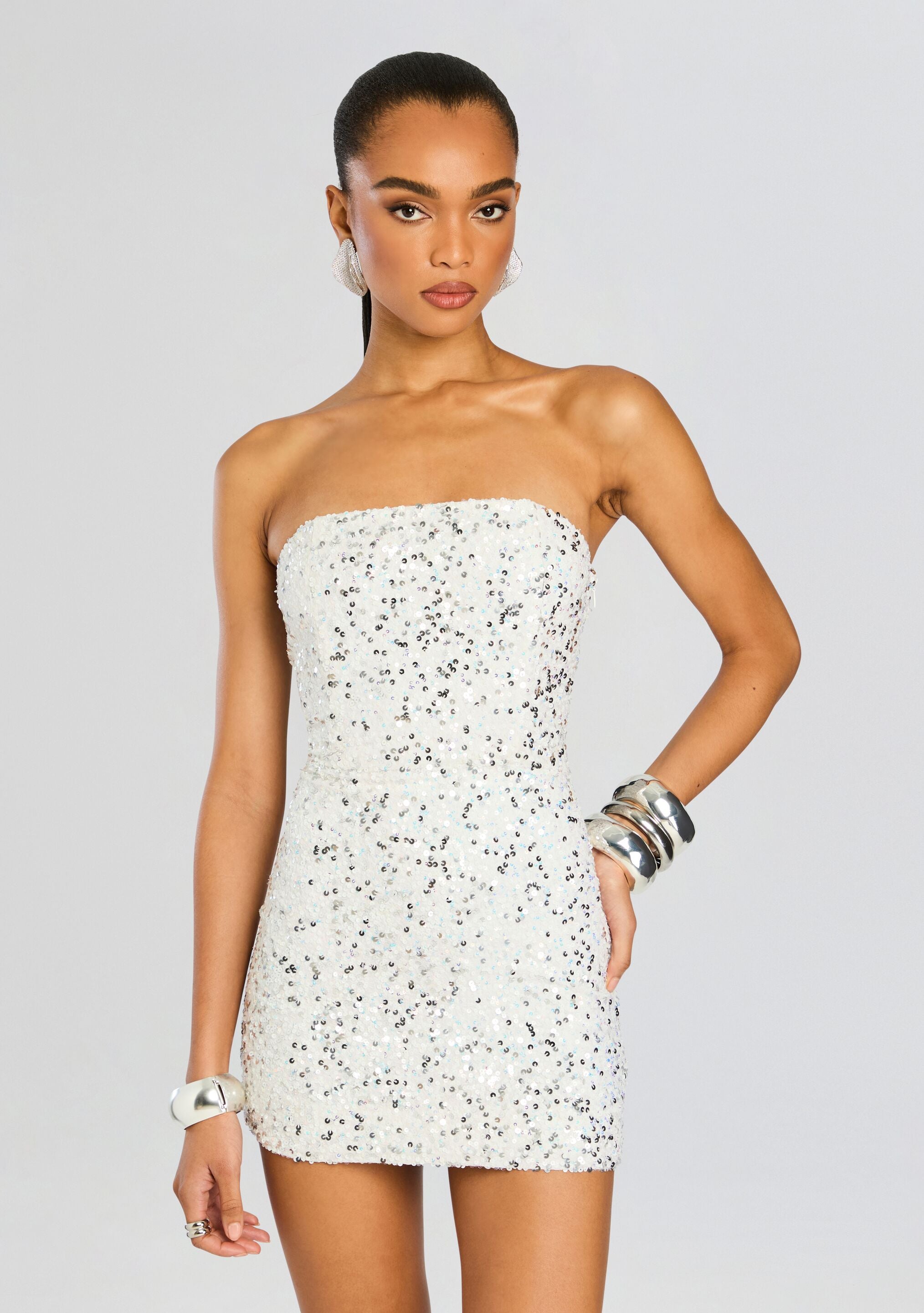 Heather Sequin Dress-Stylulu