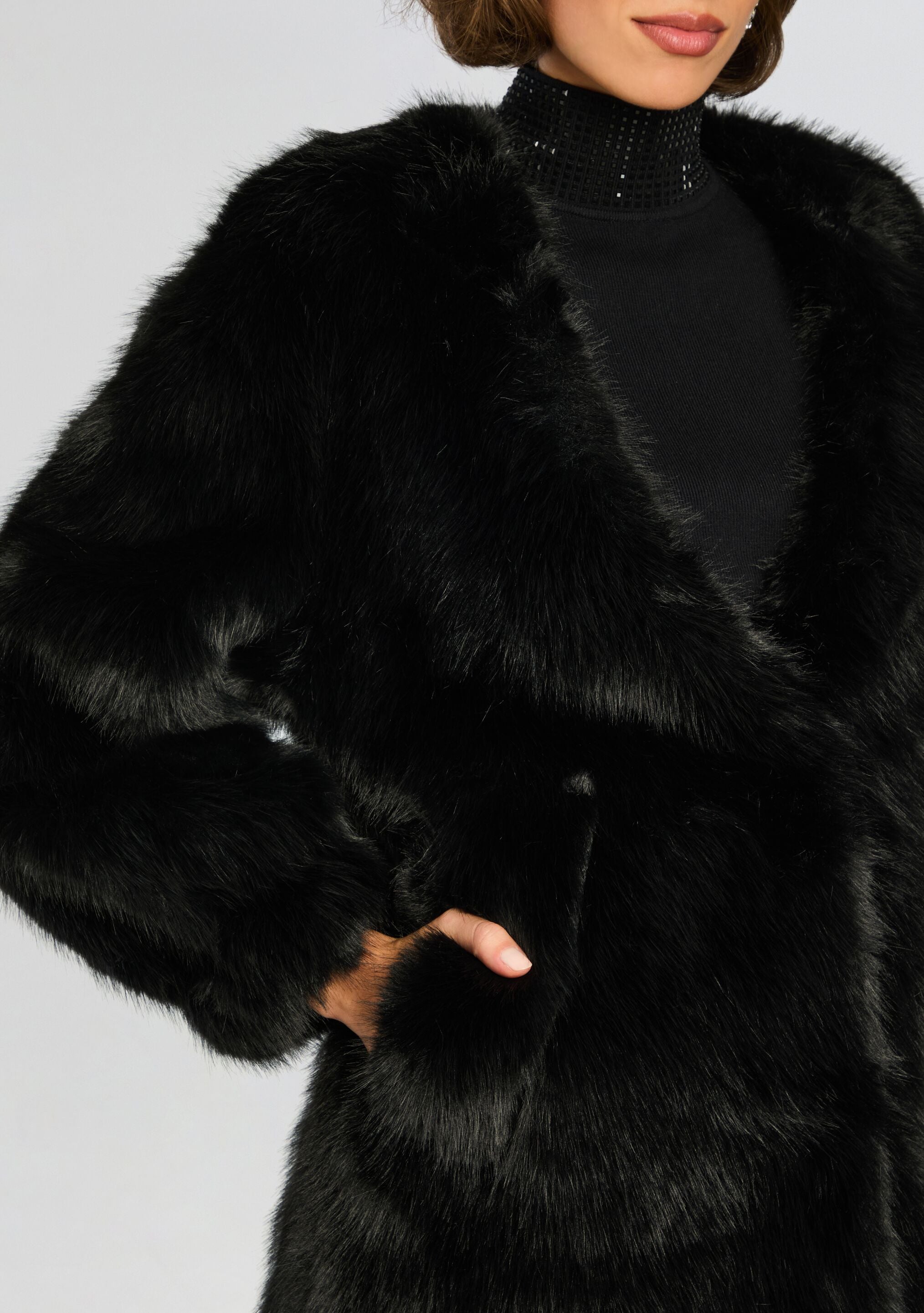 Heiress Faux Fur Jacket-Stylulu