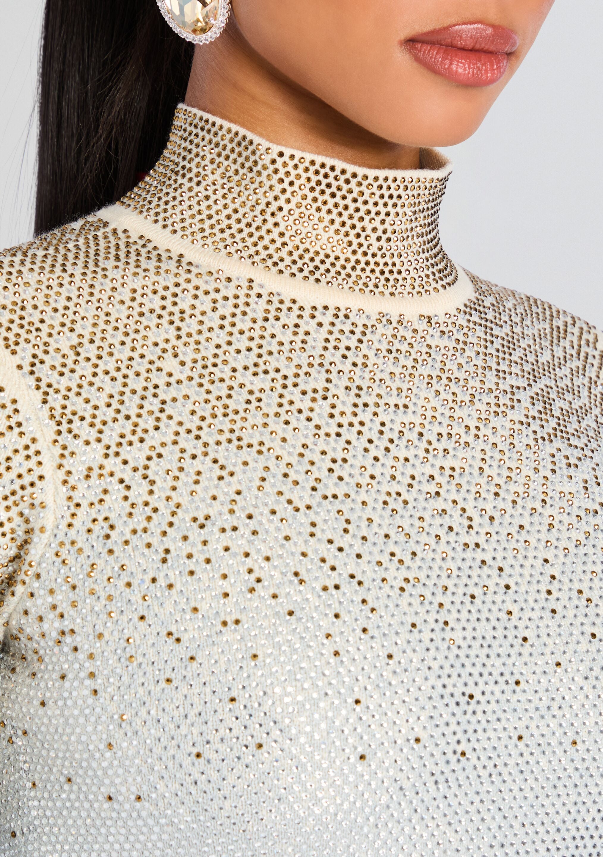 Anica Embellished Knit Dress-Stylulu