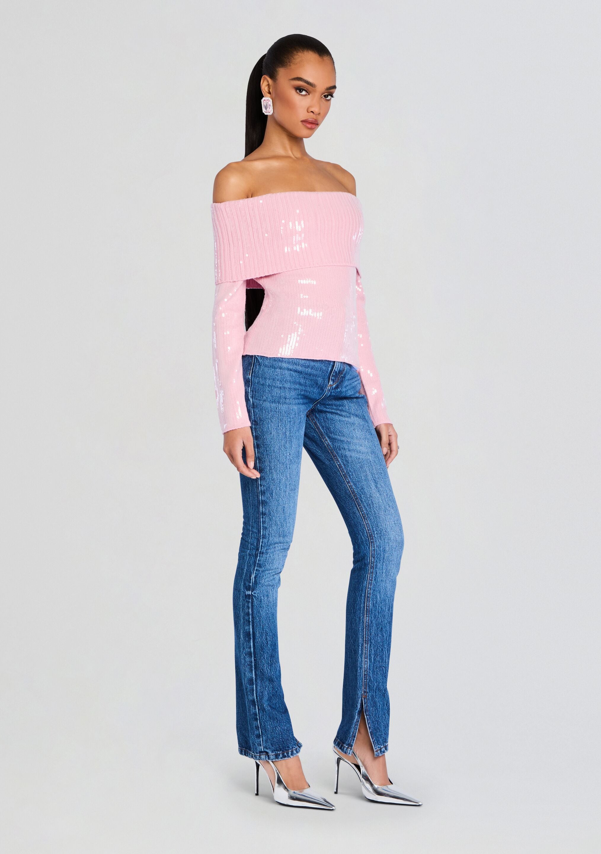 Jourdana Sequin Knit Top-Stylulu