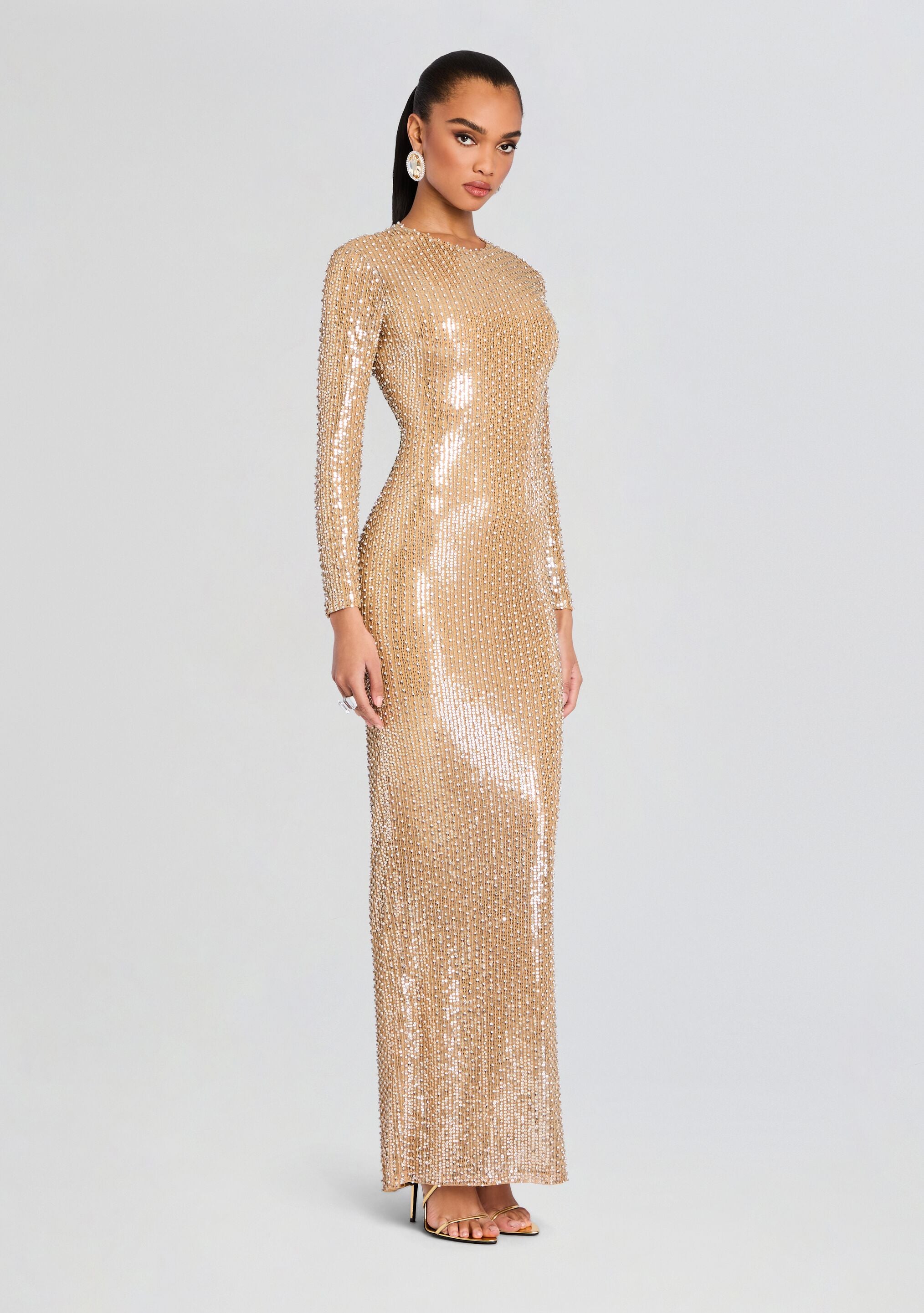 Monette Sequin Dress-Stylulu