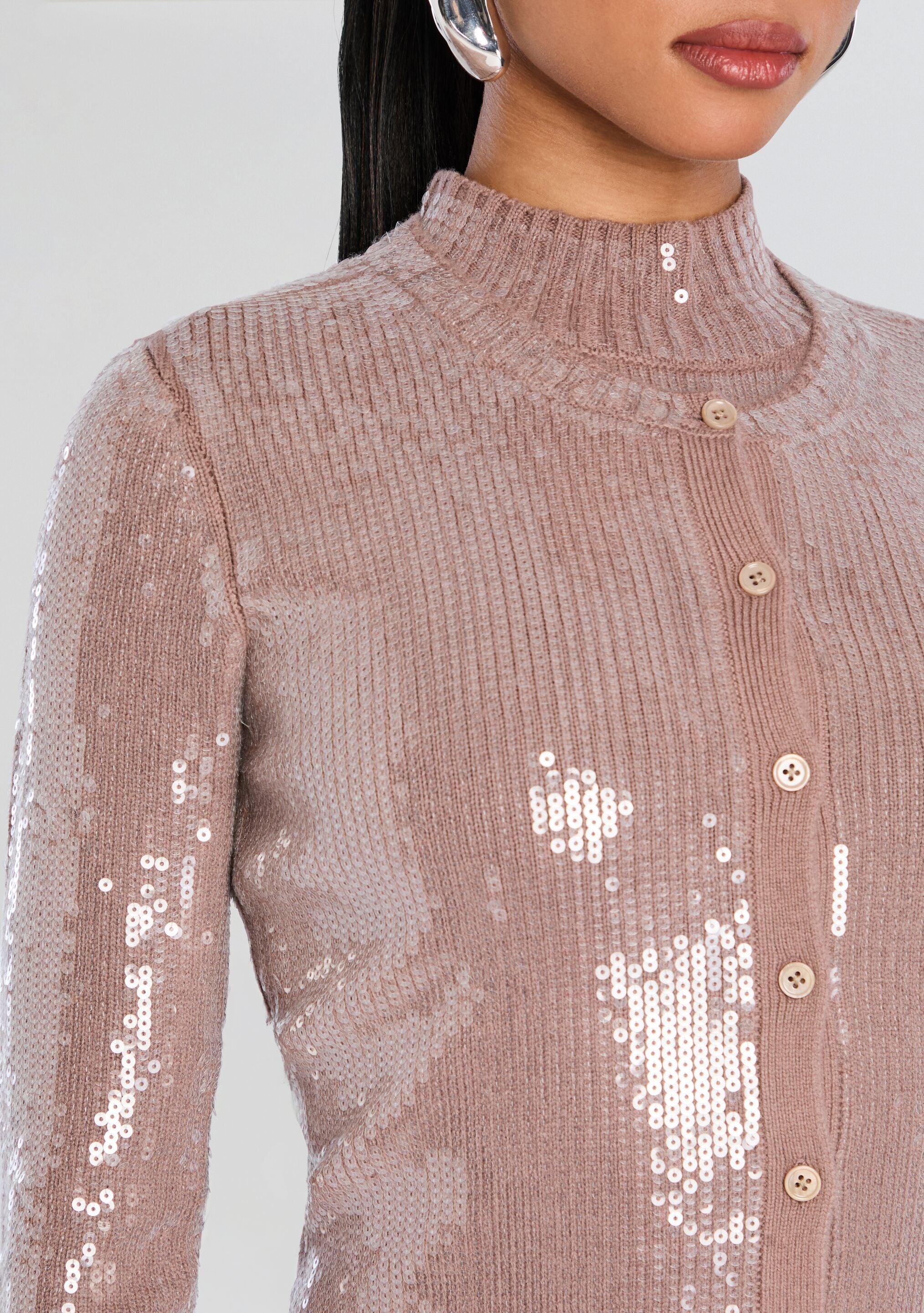 Annamarie Sequin Knit Cardigan-Stylulu