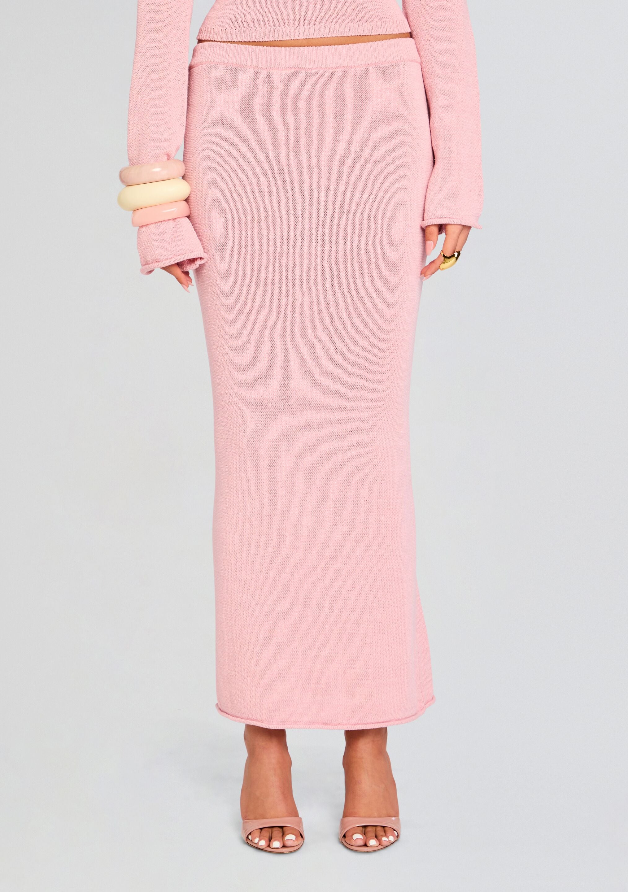 Kora Knit Maxi Skirt-Stylulu