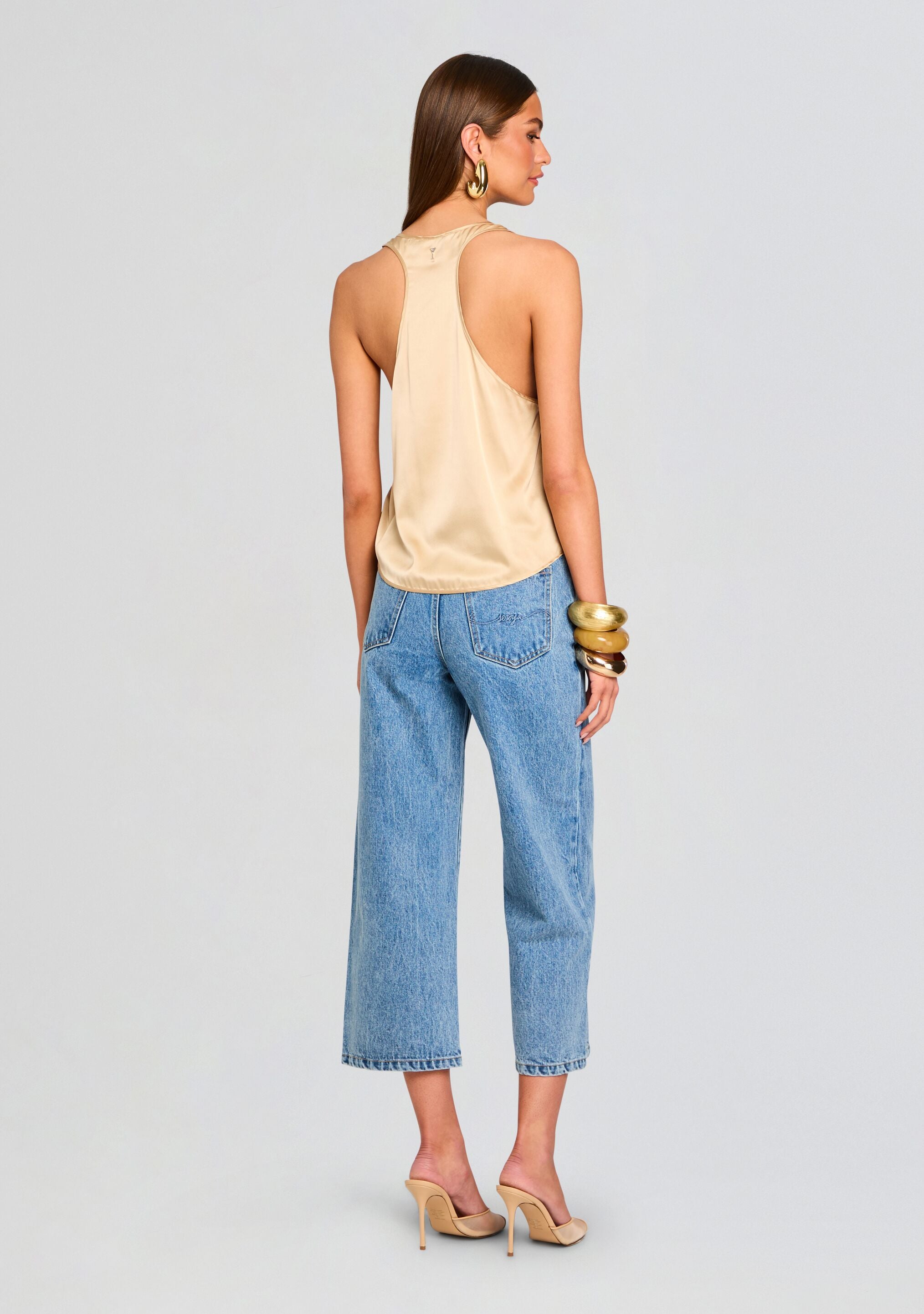 Kirt Wide Leg Cropped Jeans-Stylulu