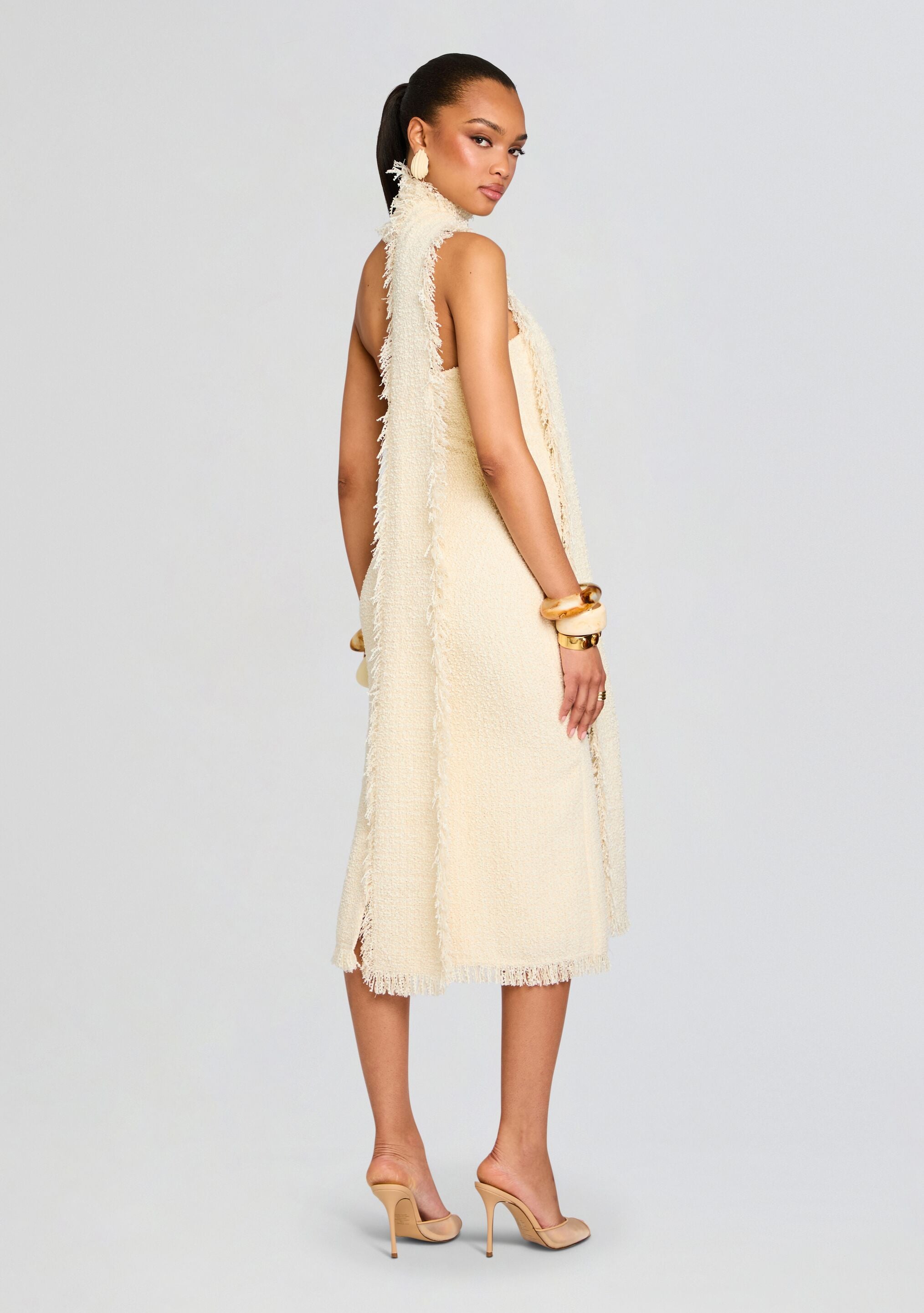 Lott Boucle Midi Dress-Stylulu