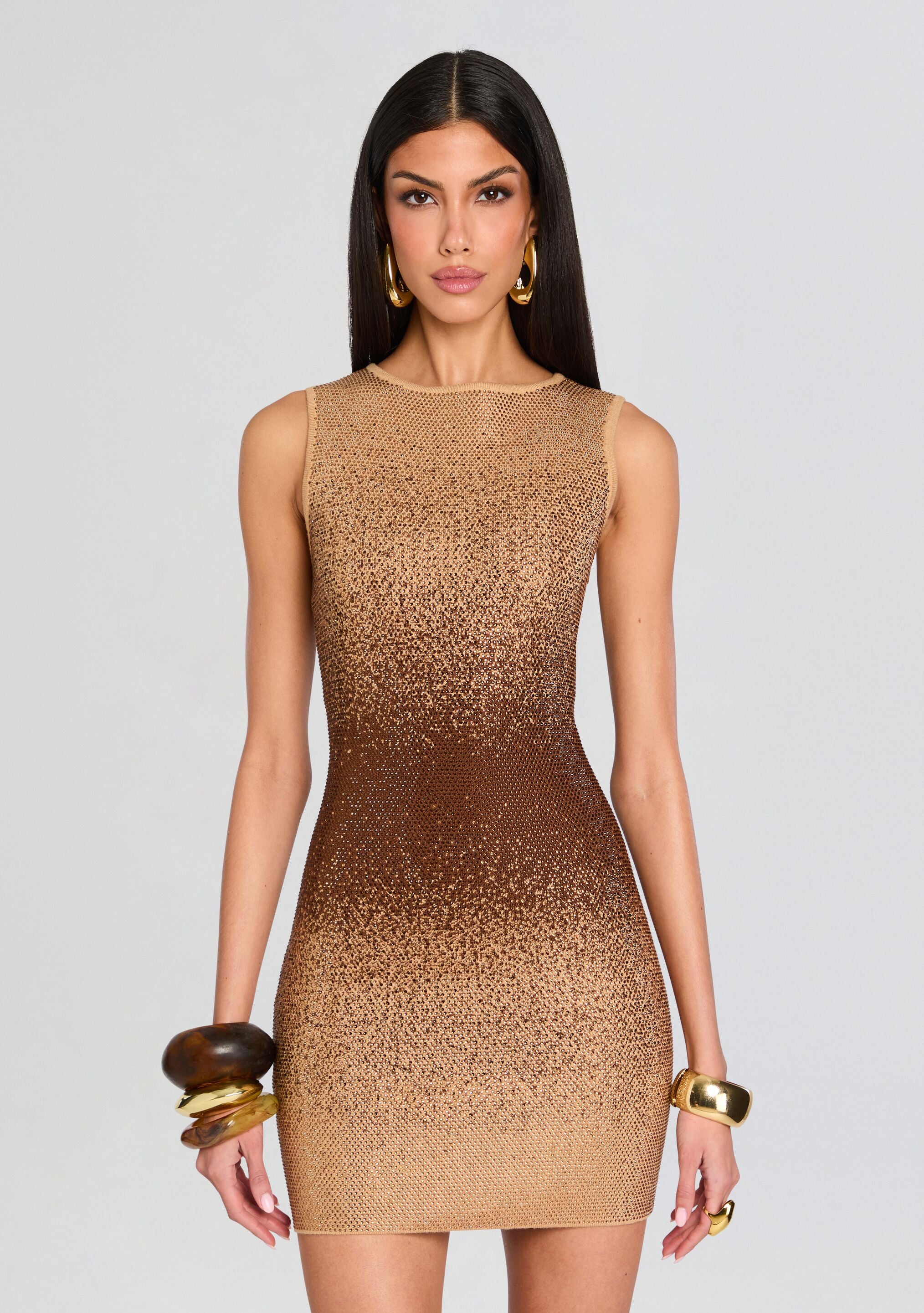 Kenda Embellished Knit Dress-Stylulu