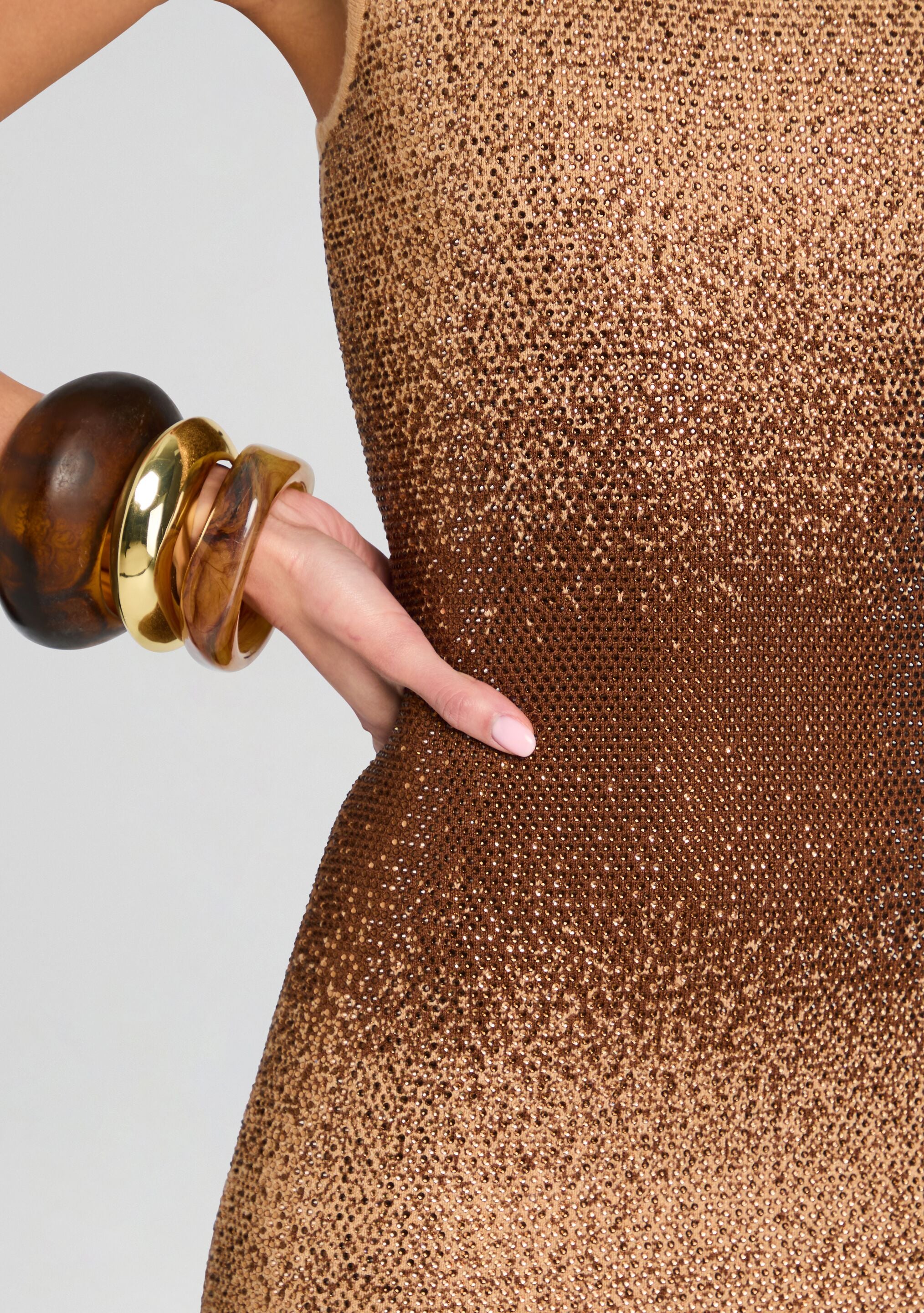 Kenda Embellished Knit Dress-Stylulu