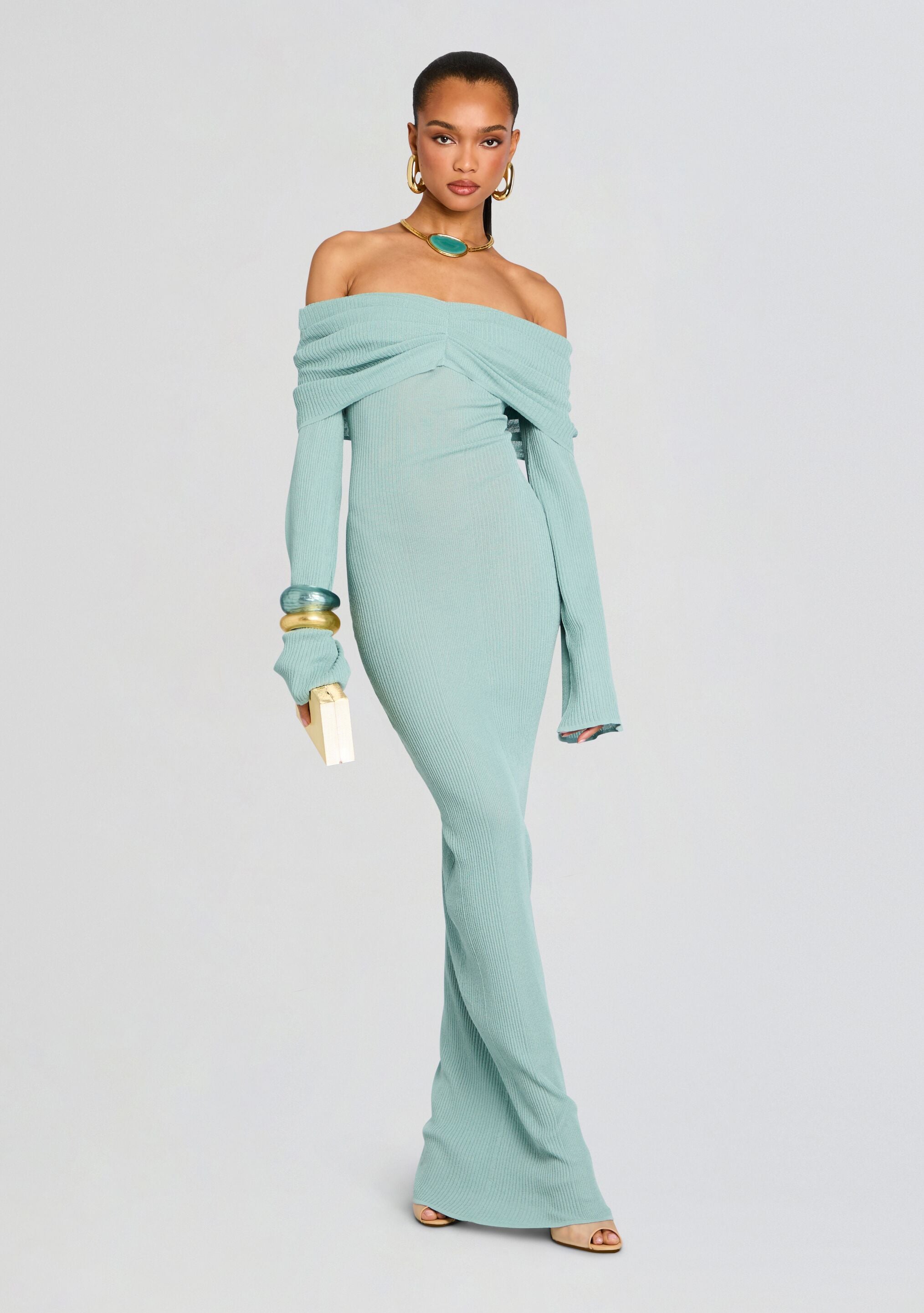 Xenia Knit Maxi Dress-Stylulu