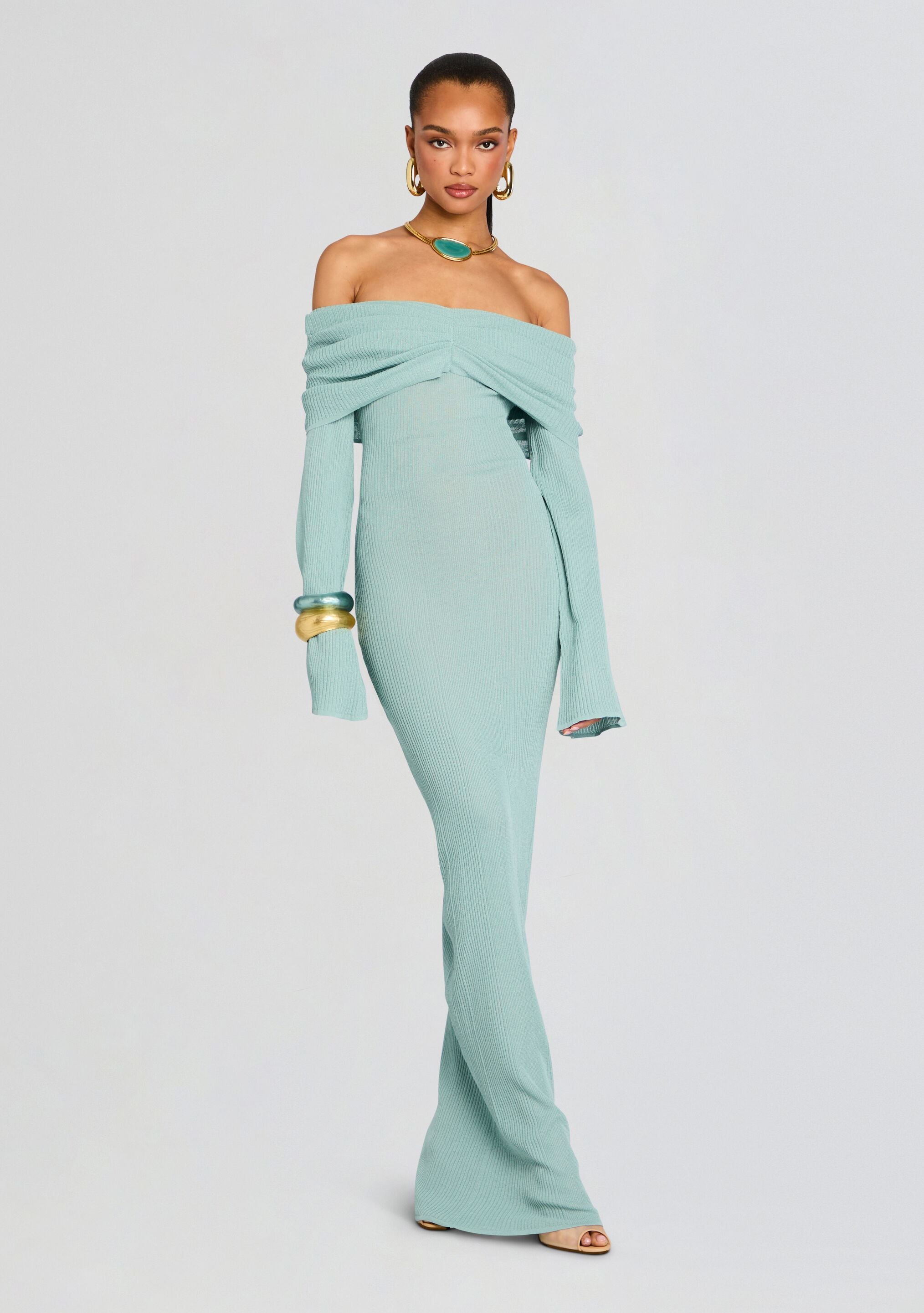 Xenia Knit Maxi Dress-Stylulu