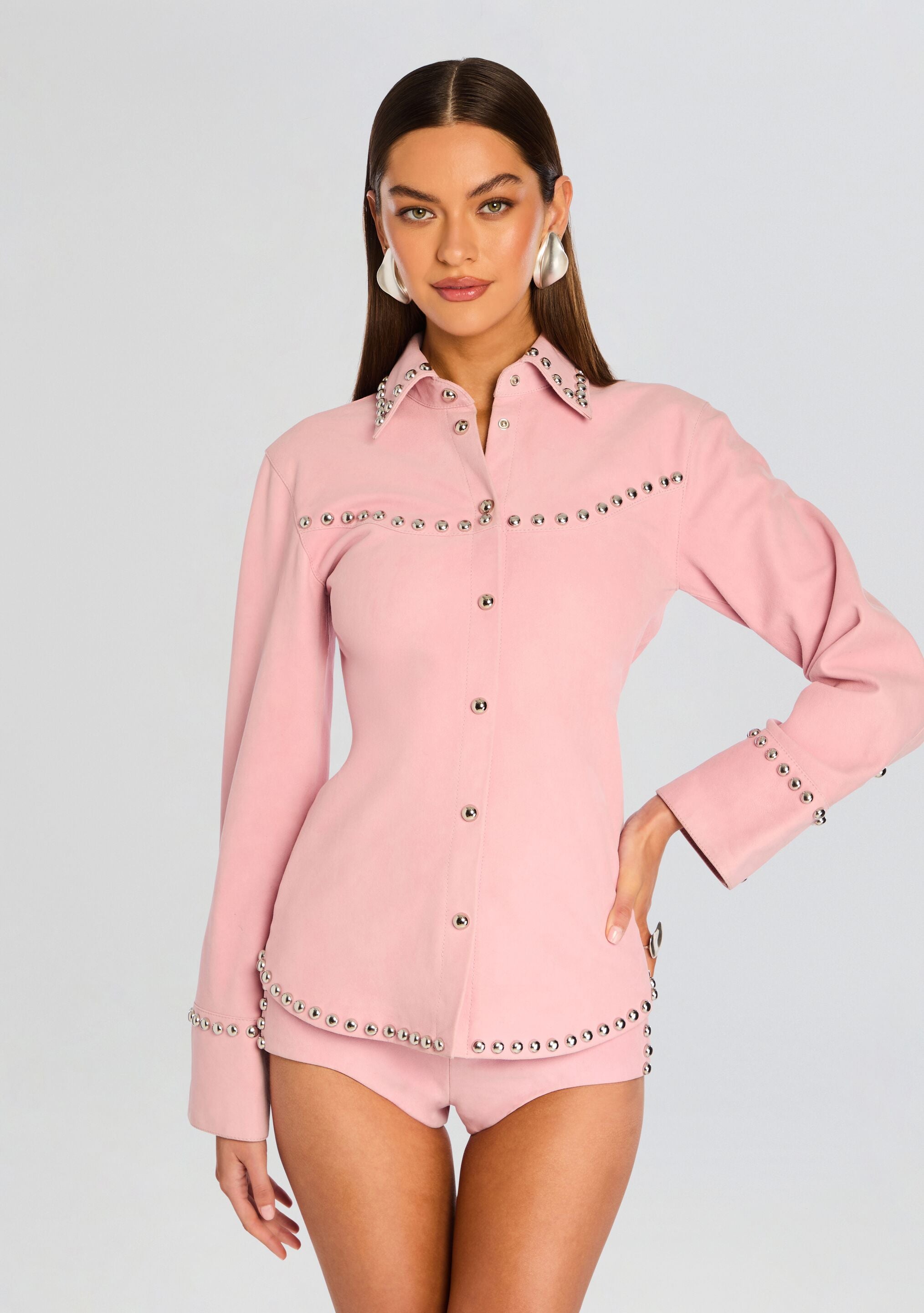 Palmira Suede Shirt-Stylulu
