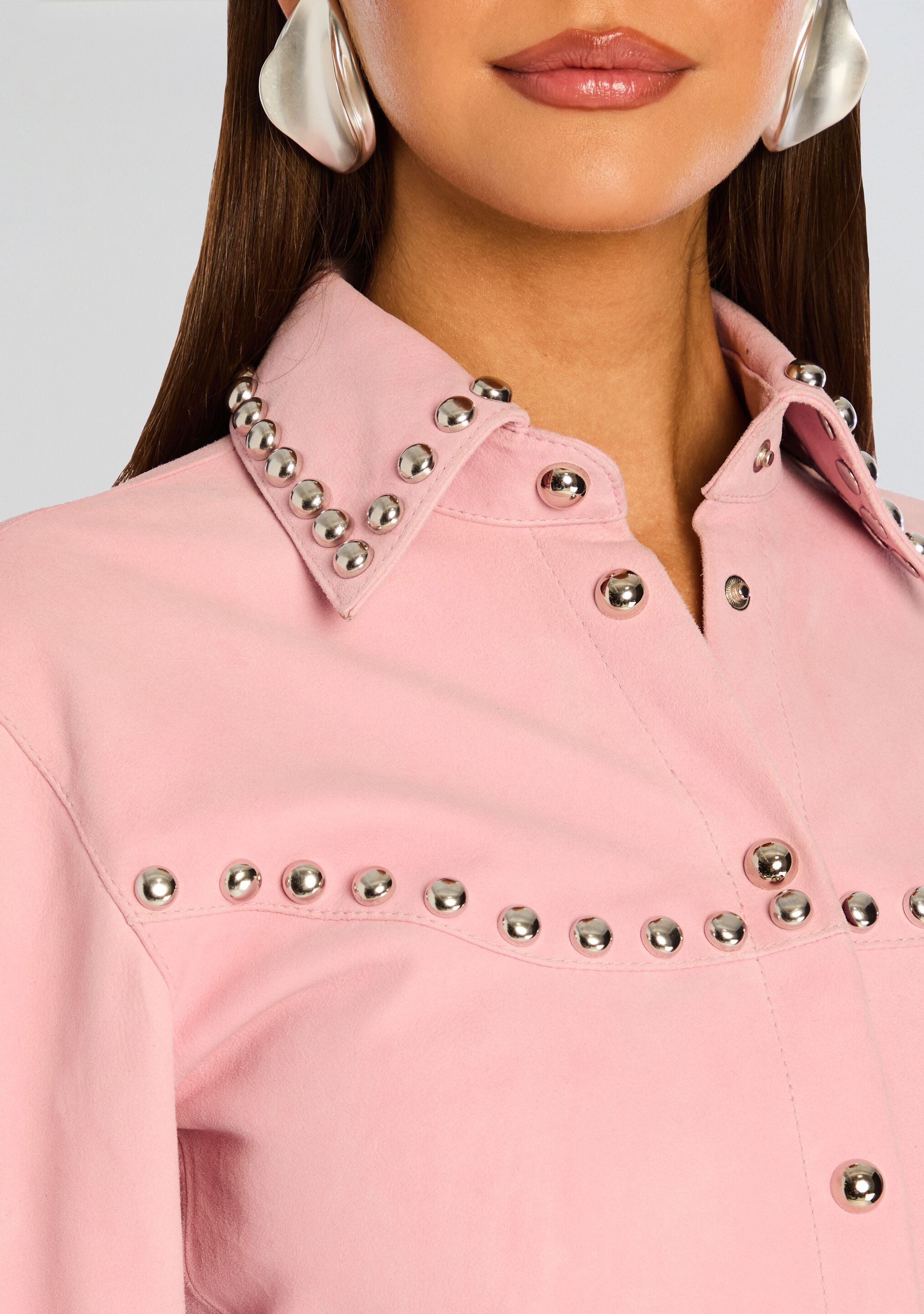 Palmira Suede Shirt-Stylulu
