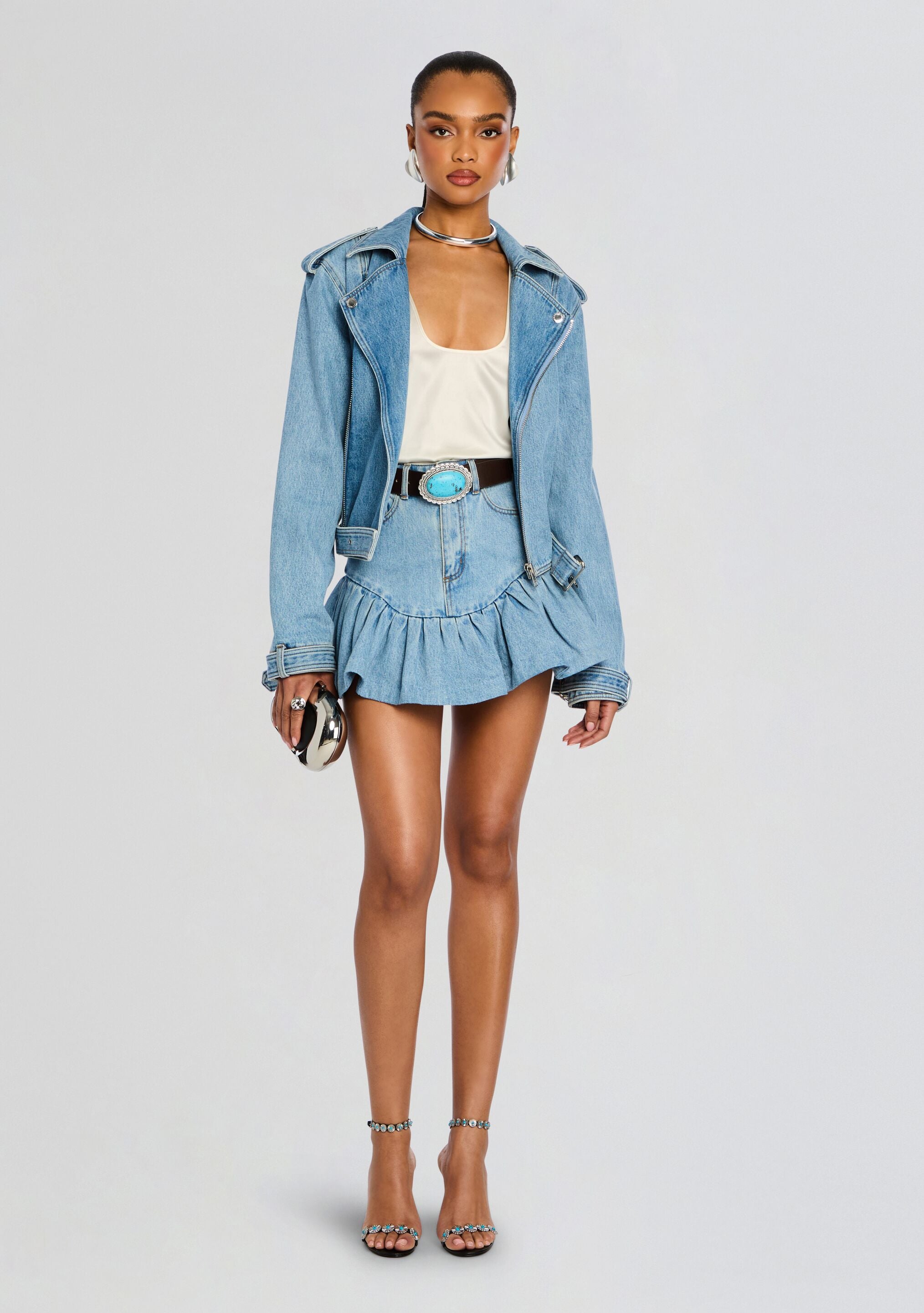 Angelique Denim Skirt-Stylulu