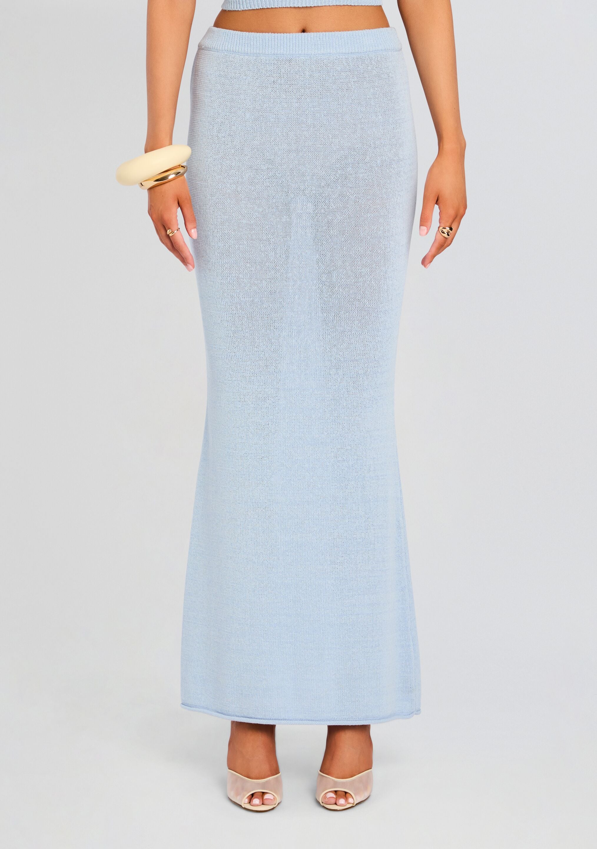 Kora Knit Maxi Skirt-Stylulu