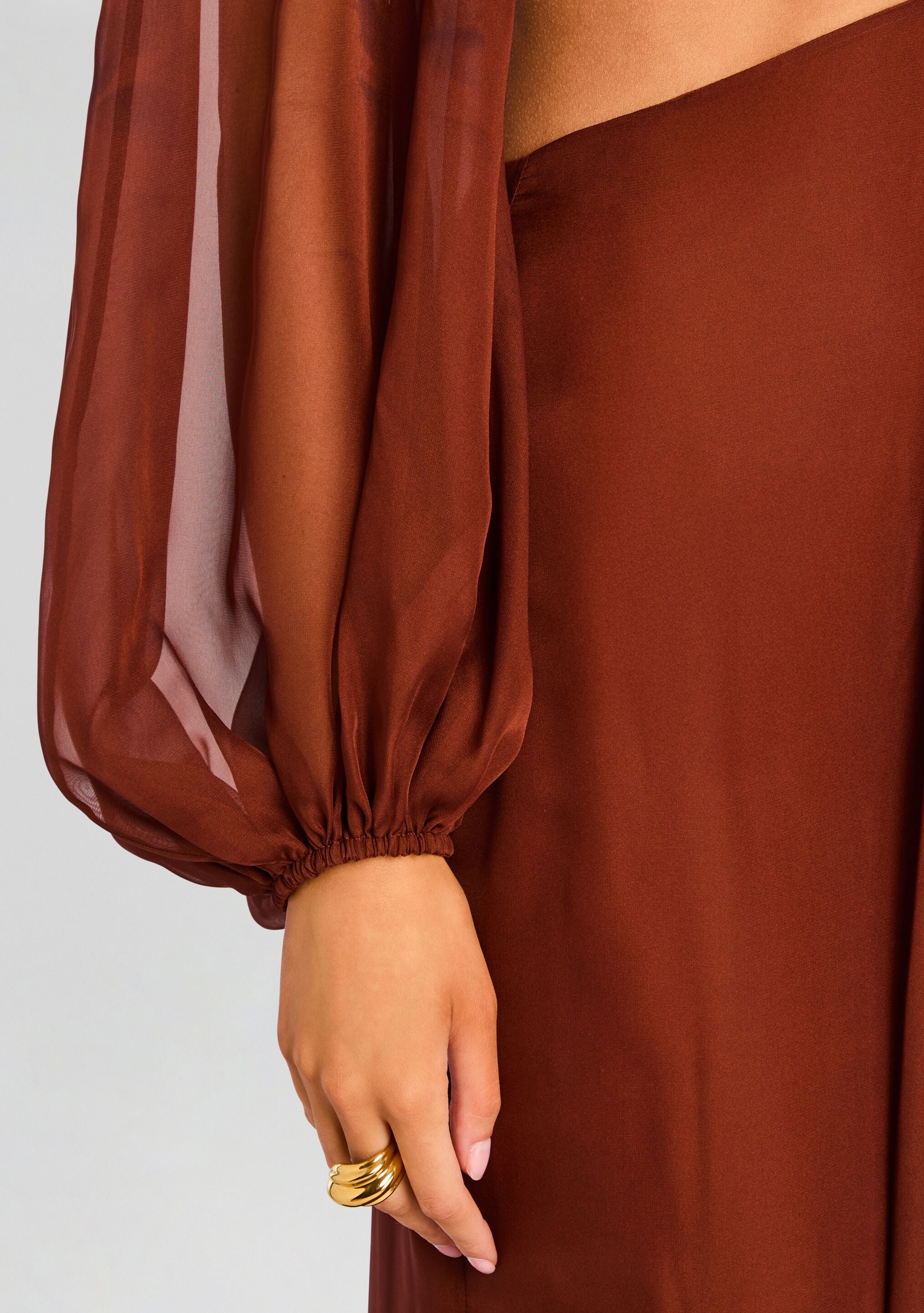 Rosalinda Chiffon Dress-Stylulu