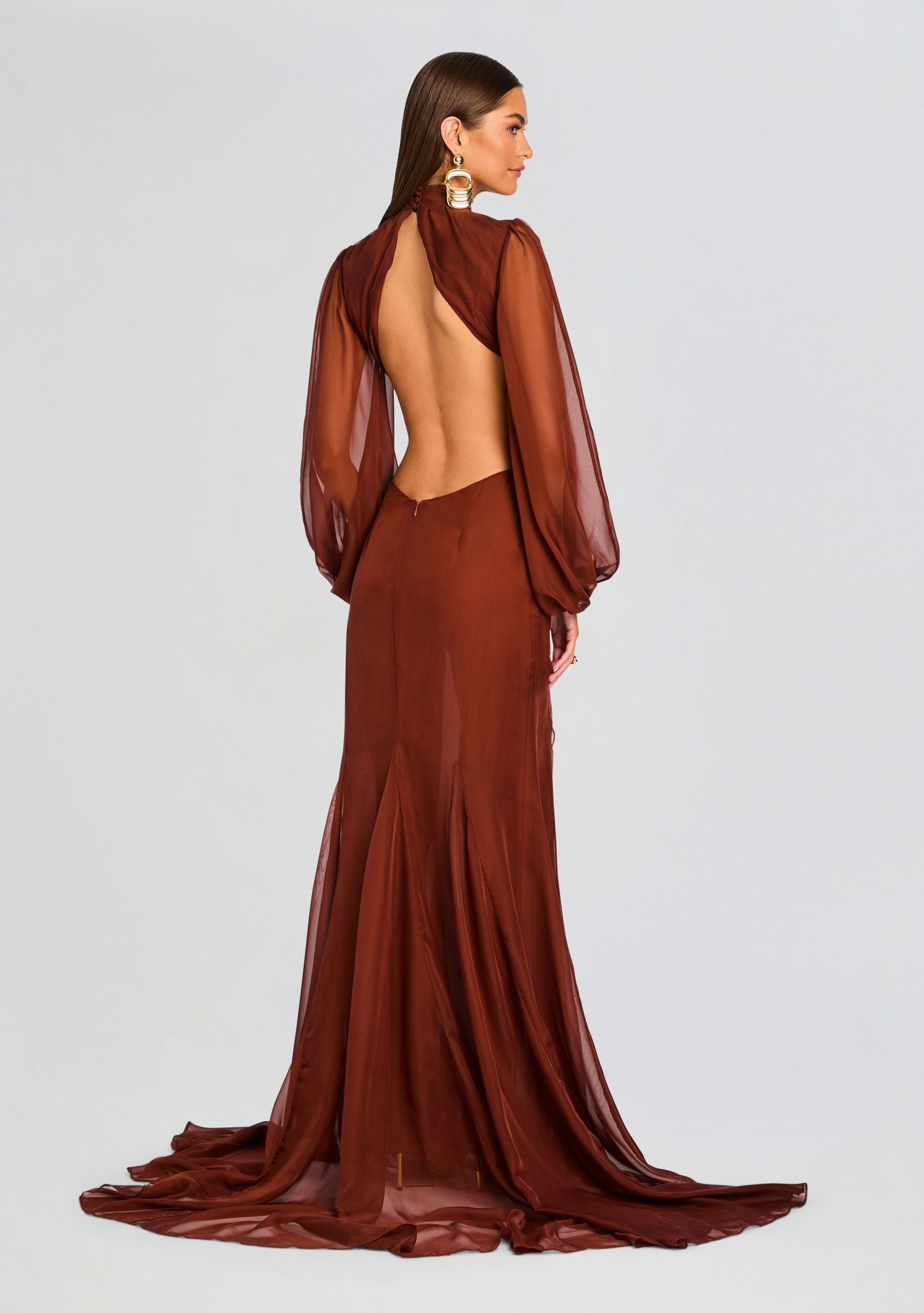 Rosalinda Chiffon Dress-Stylulu