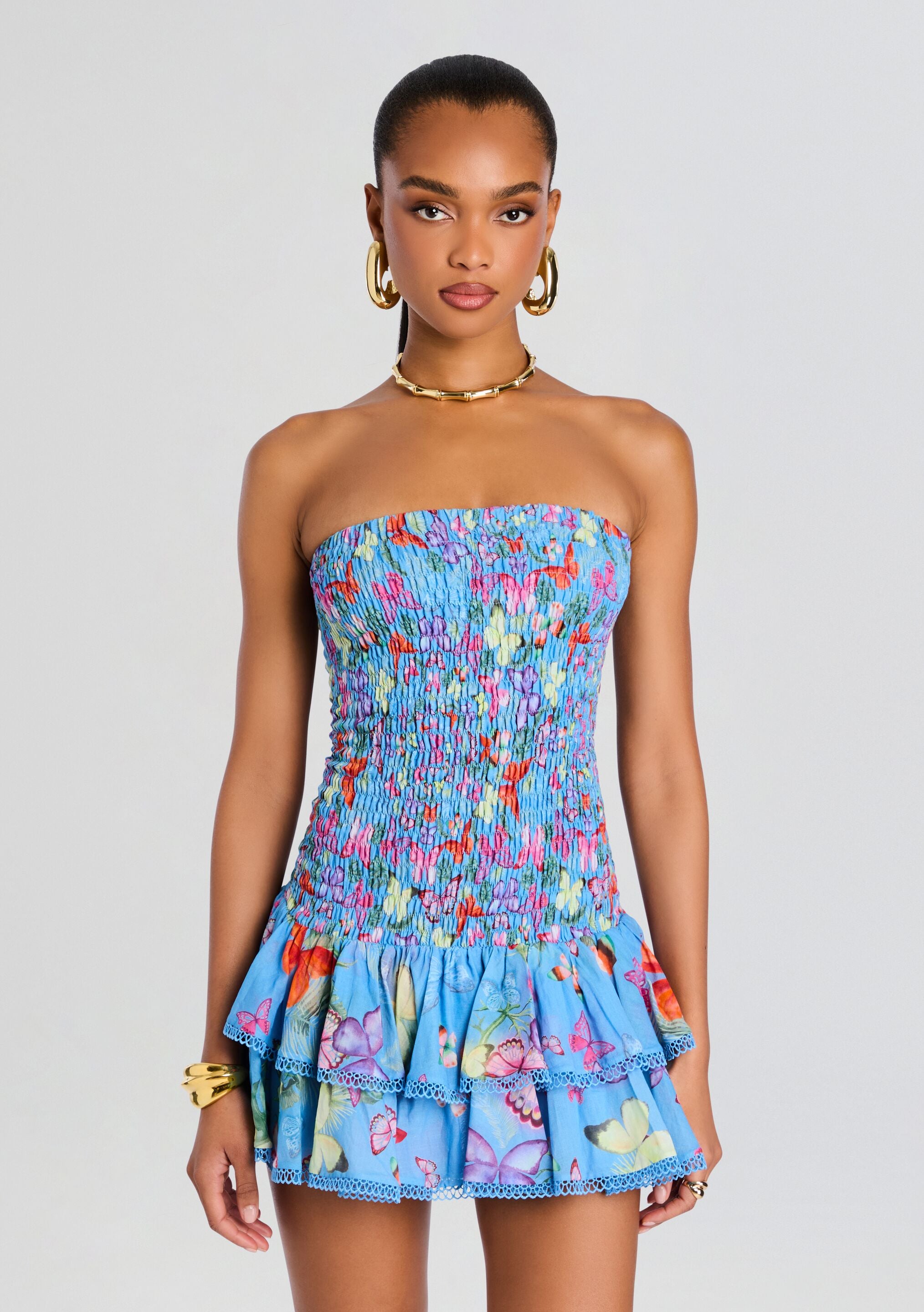 Cusia Short Dress-Stylulu