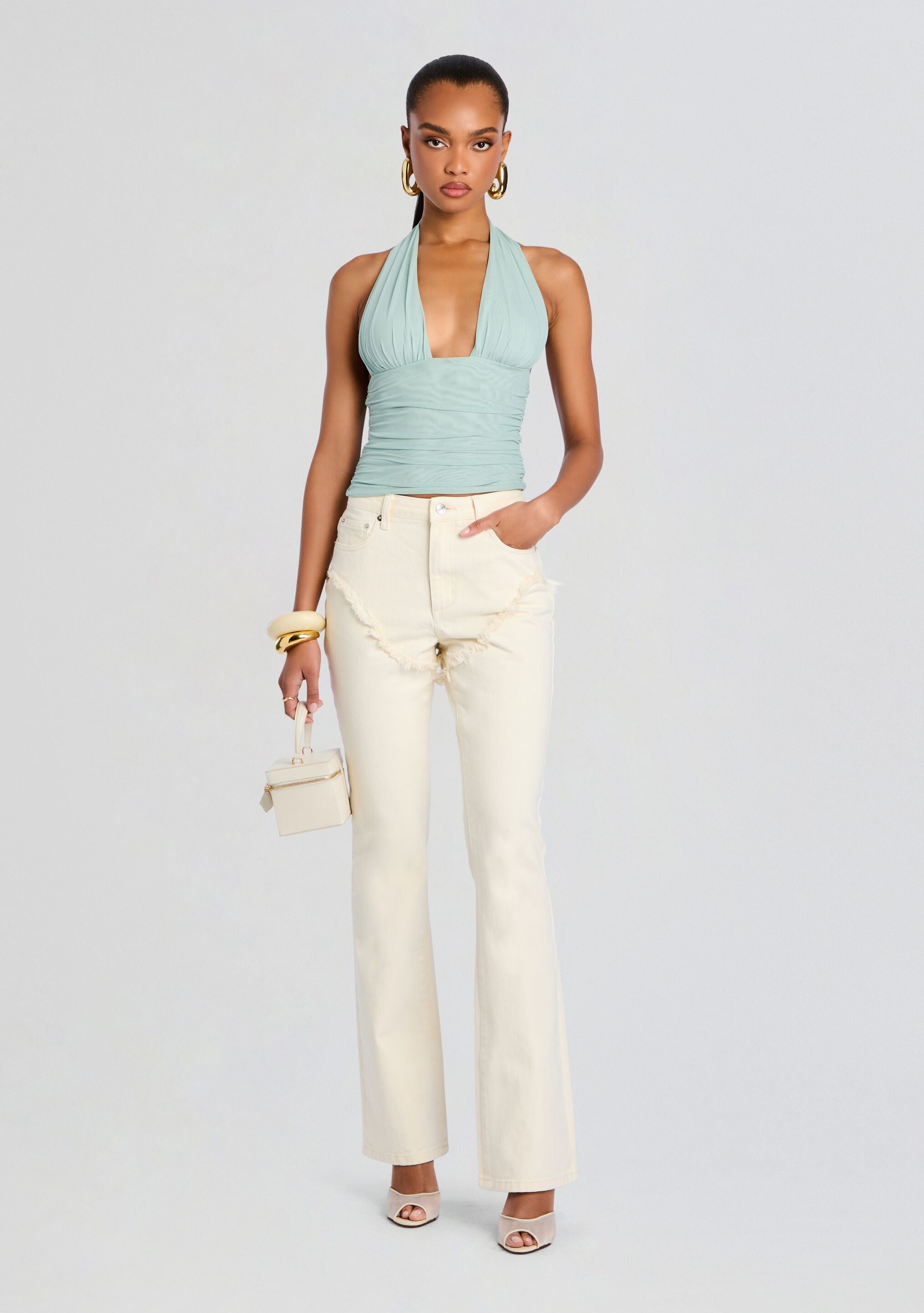 Dahlia Frayed Bootcut Jean-Stylulu