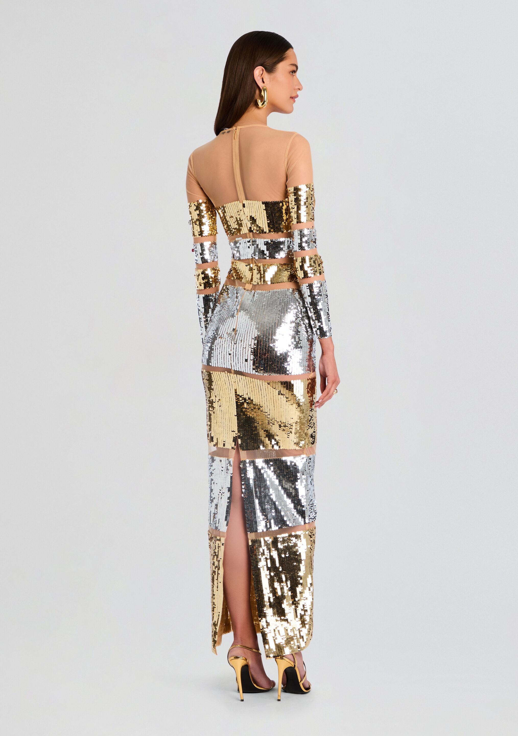 Desi Sequin Dress-Stylulu