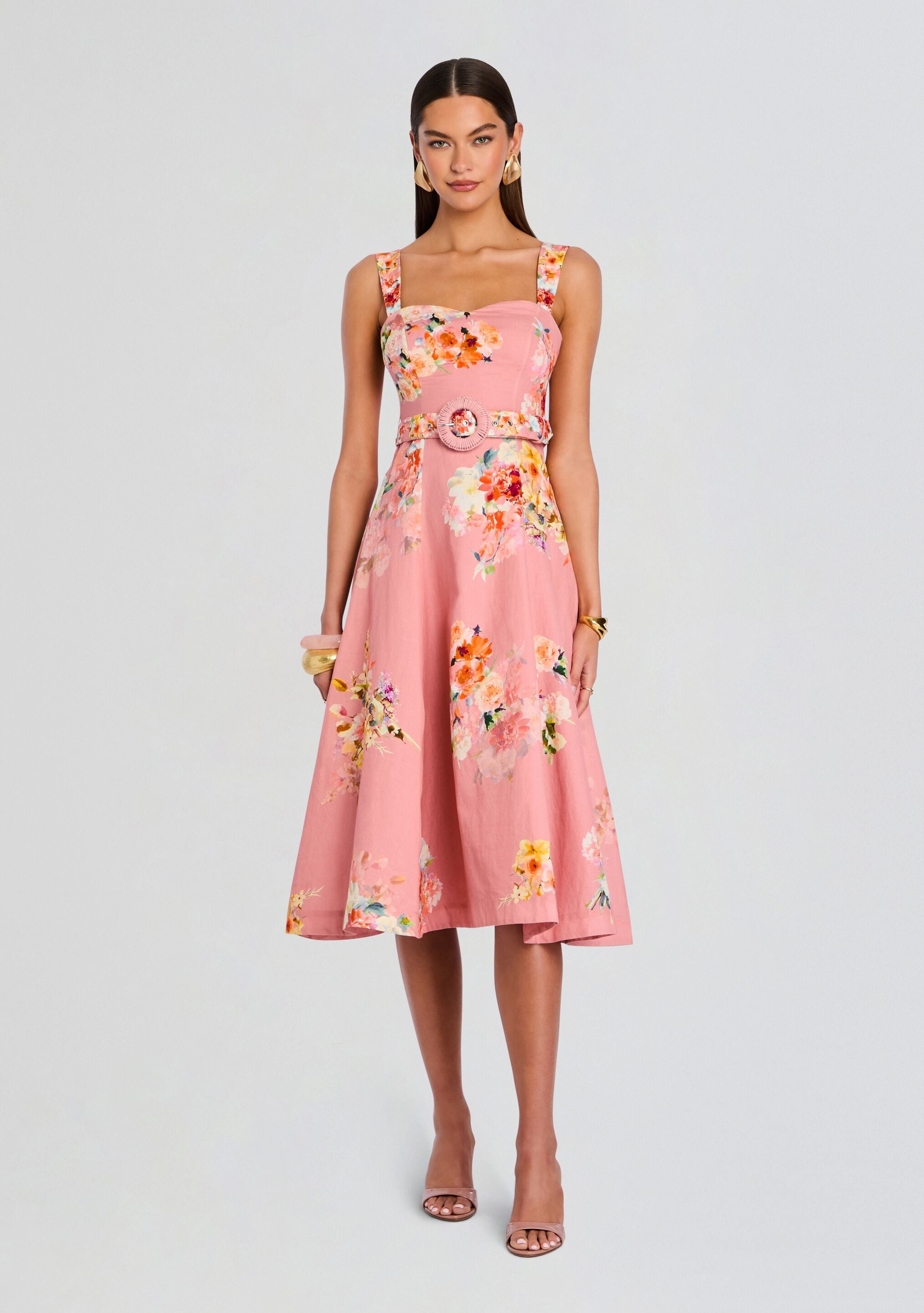 Saba Midi Dress-Stylulu