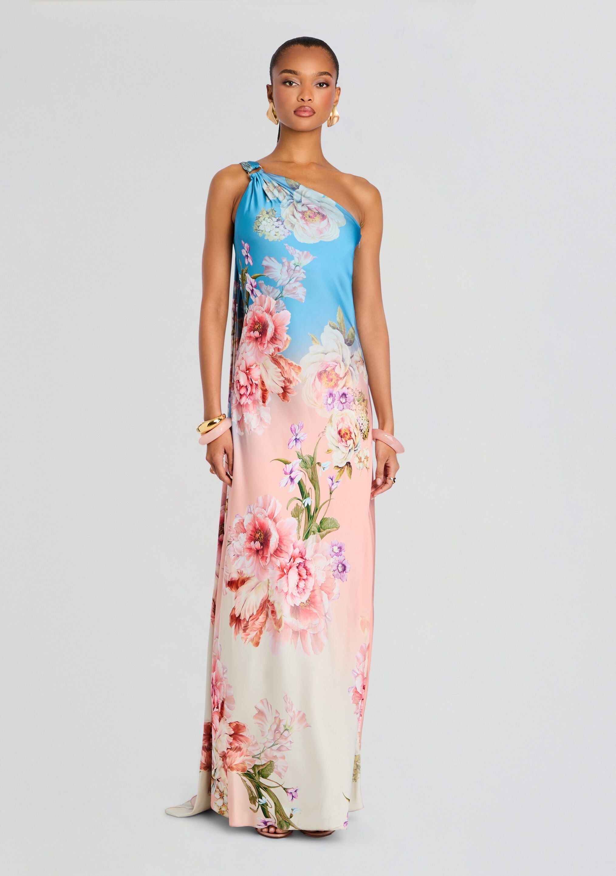 Kavi One Shoulder Dress-Stylulu