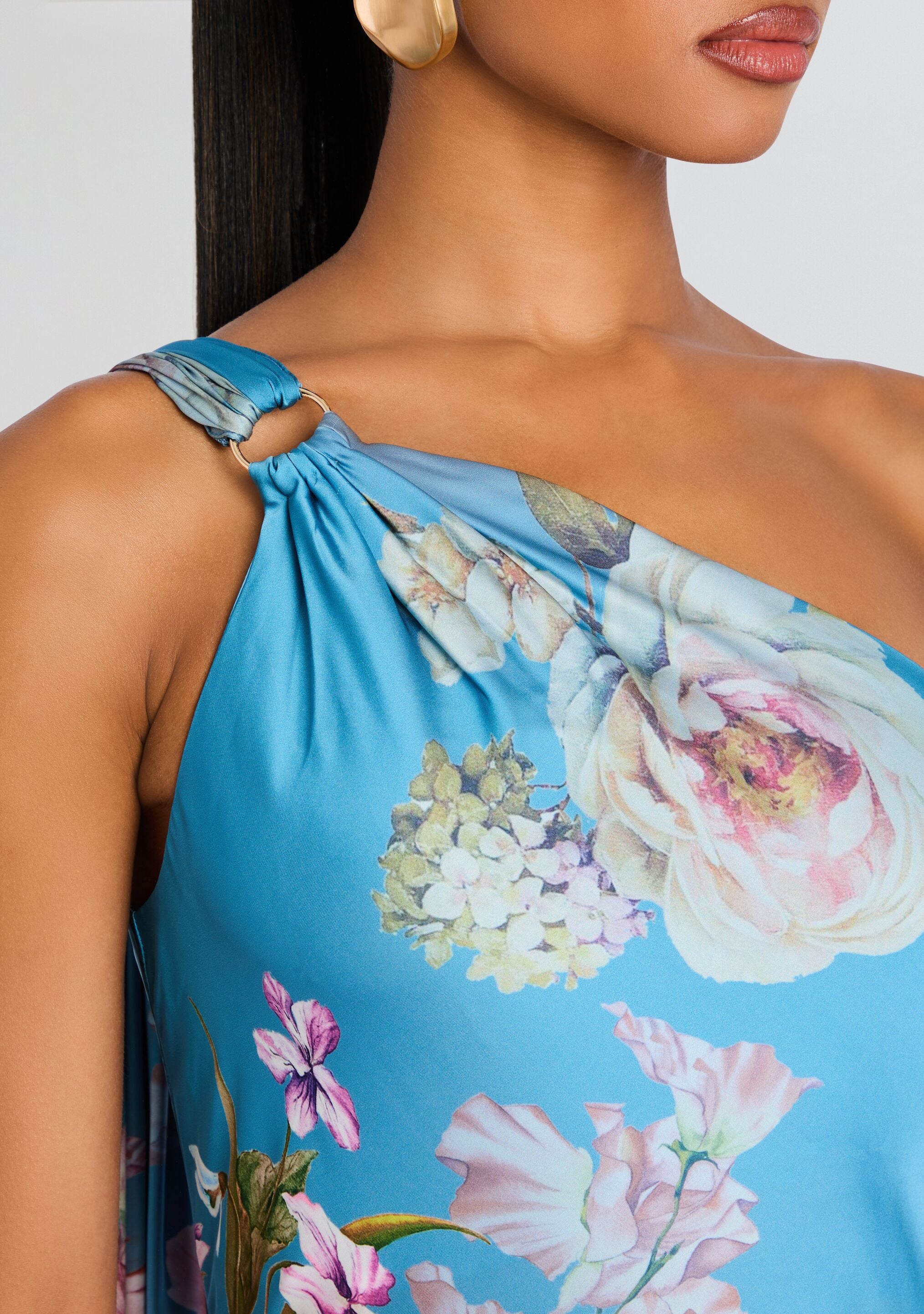 Kavi One Shoulder Dress-Stylulu