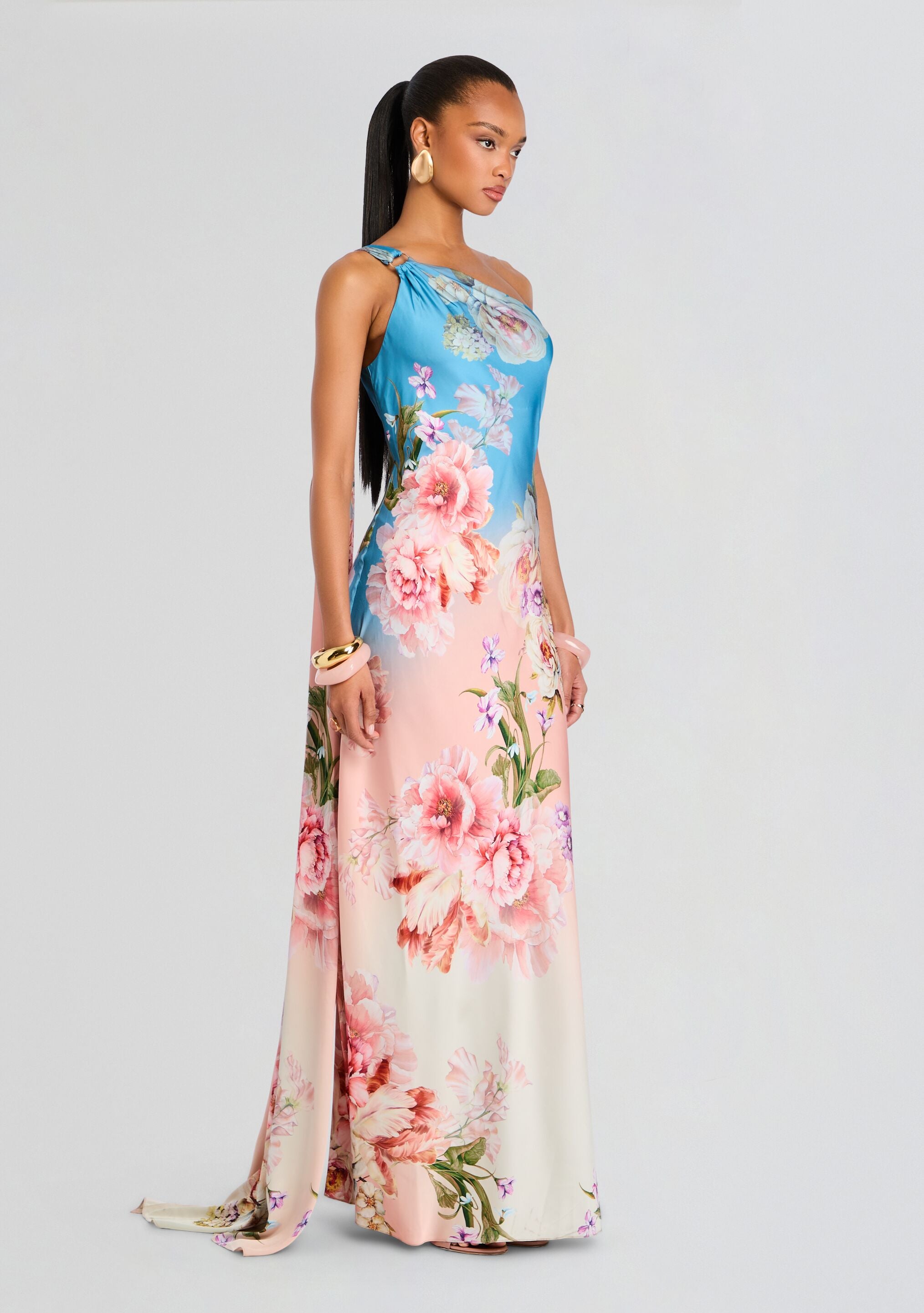 Kavi One Shoulder Dress-Stylulu