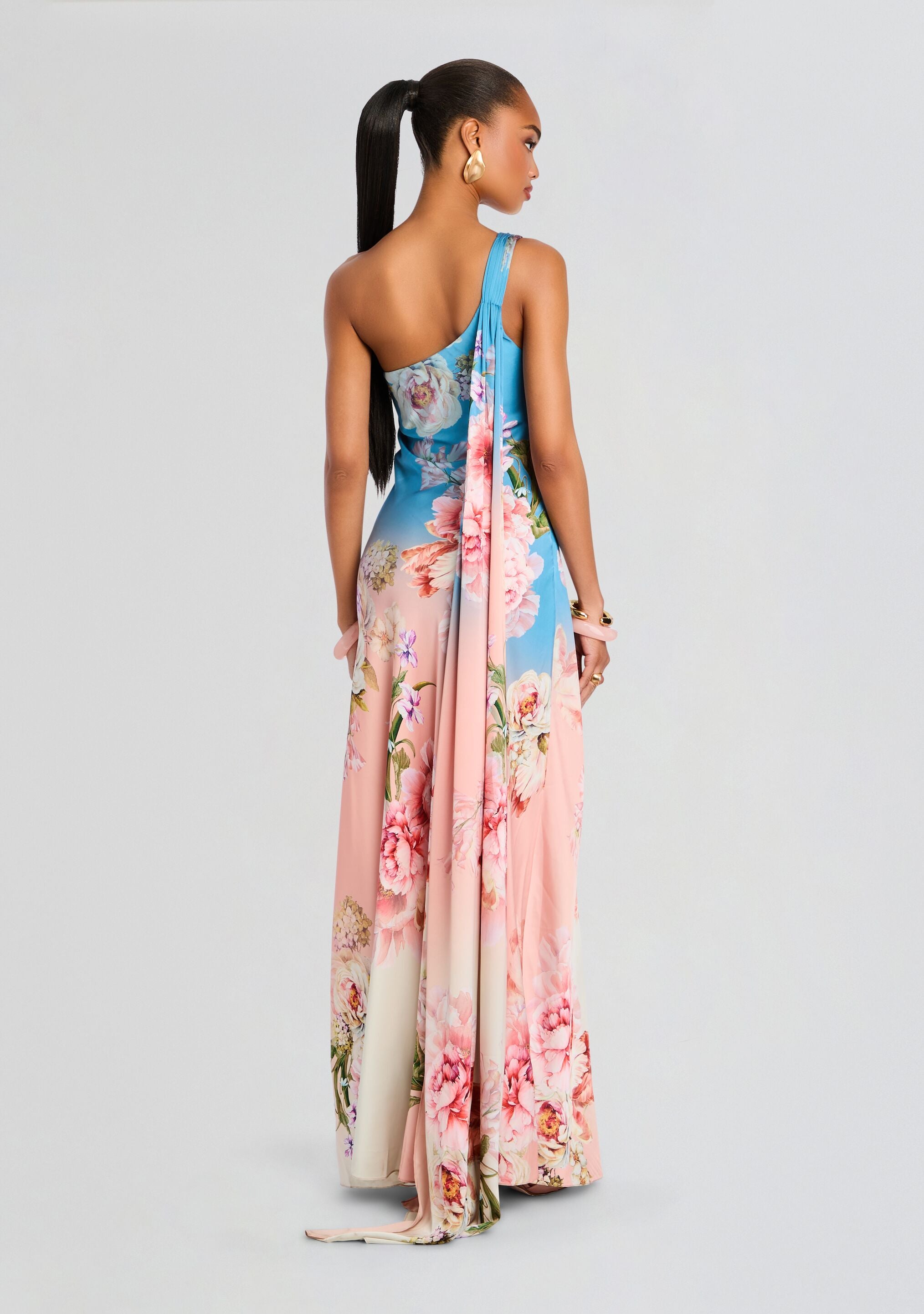 Kavi One Shoulder Dress-Stylulu