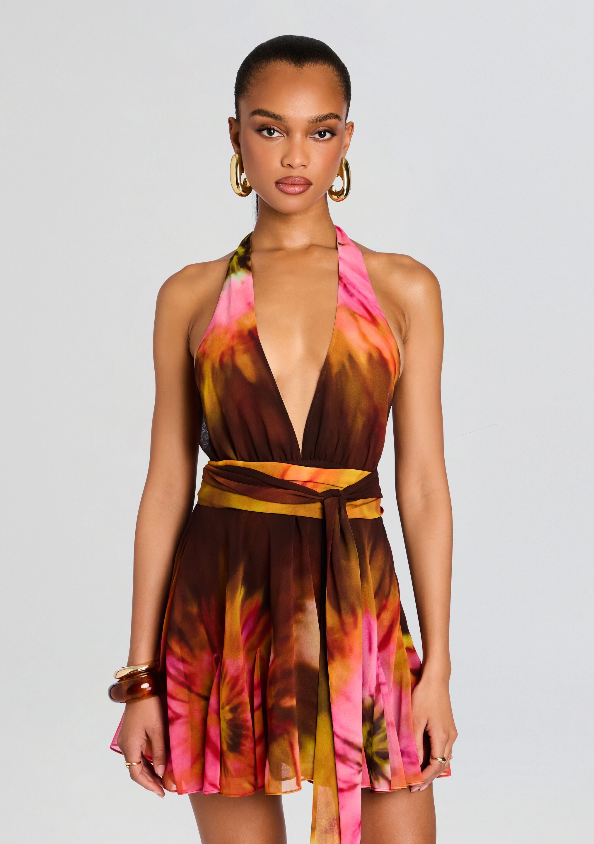 Briola Chiffon Dress-Stylulu