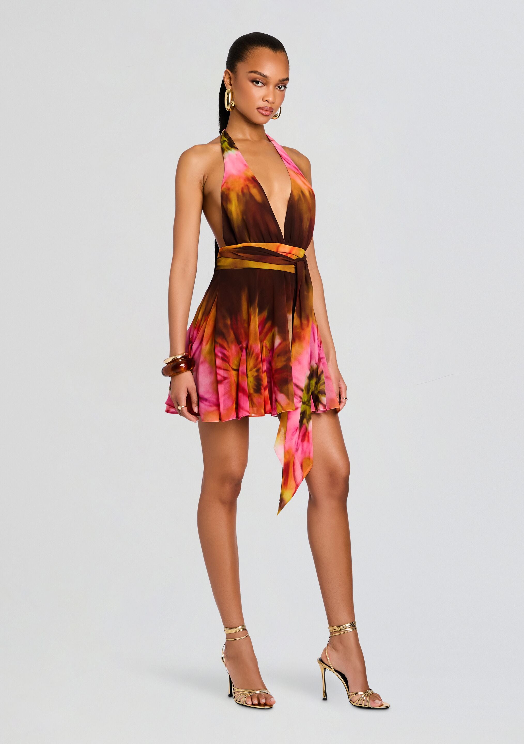 Briola Chiffon Dress-Stylulu