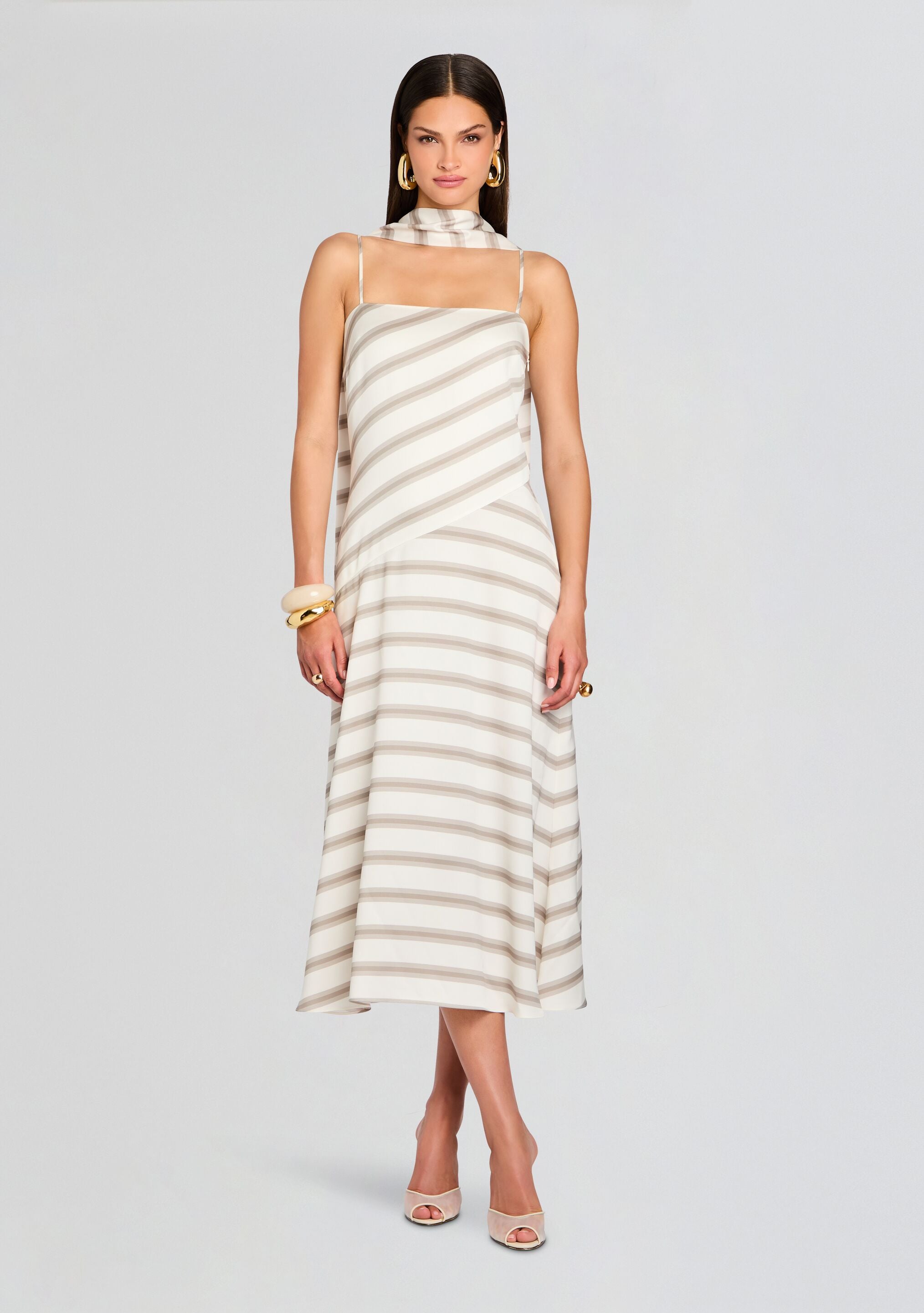 Kaia Satin Maxi Dress-Stylulu