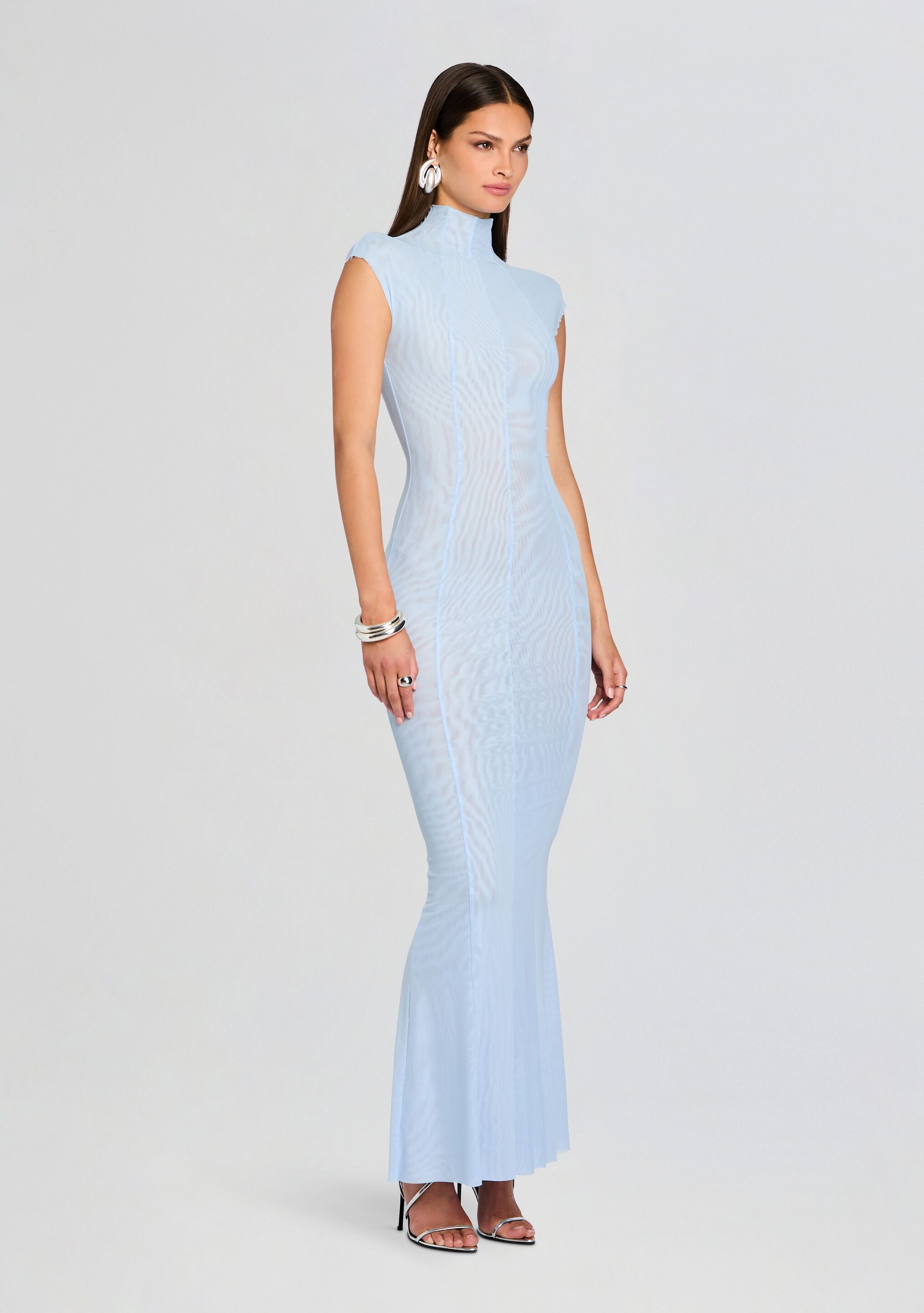 Laissa Mesh Maxi Dress-Stylulu