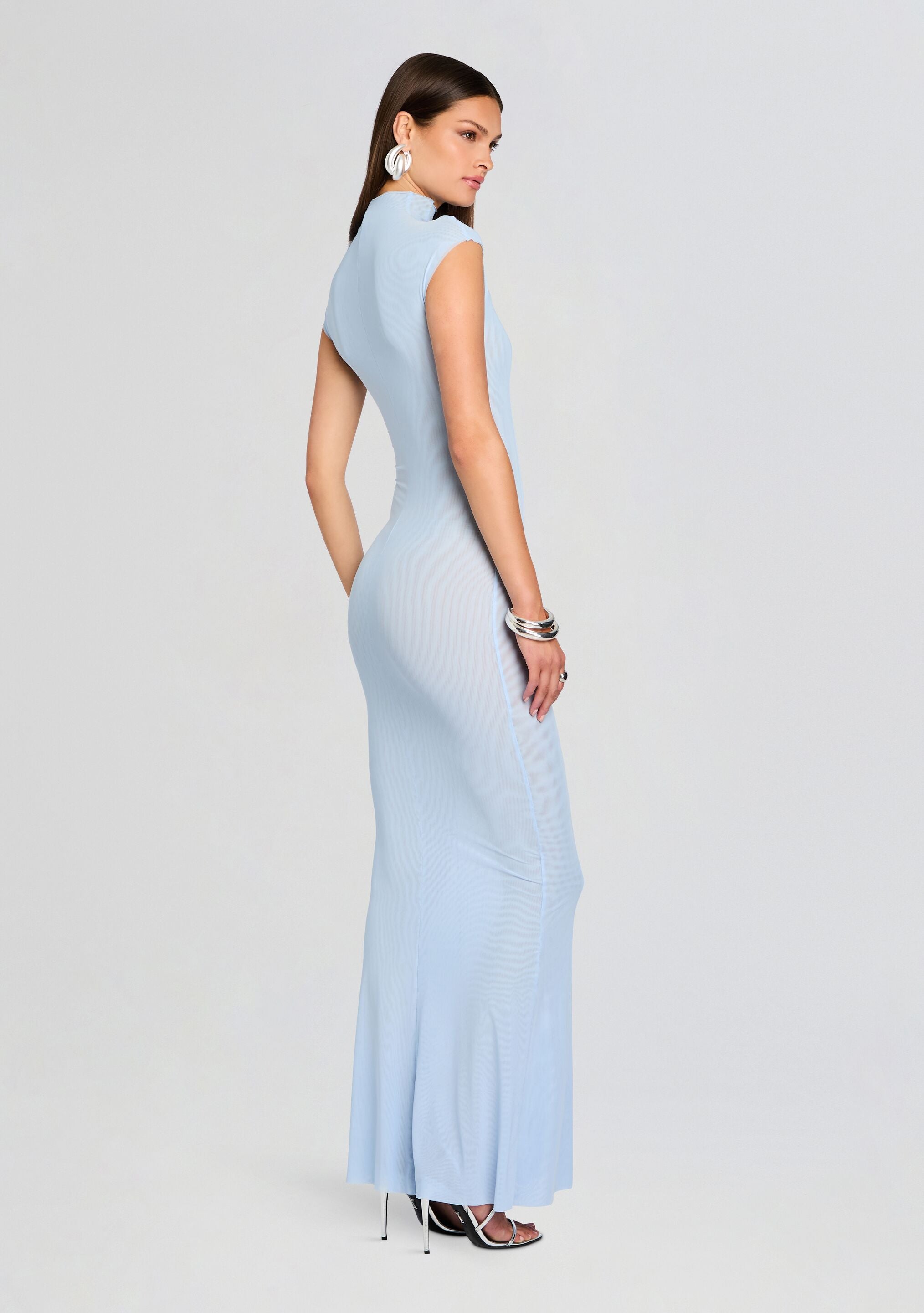 Laissa Mesh Maxi Dress-Stylulu