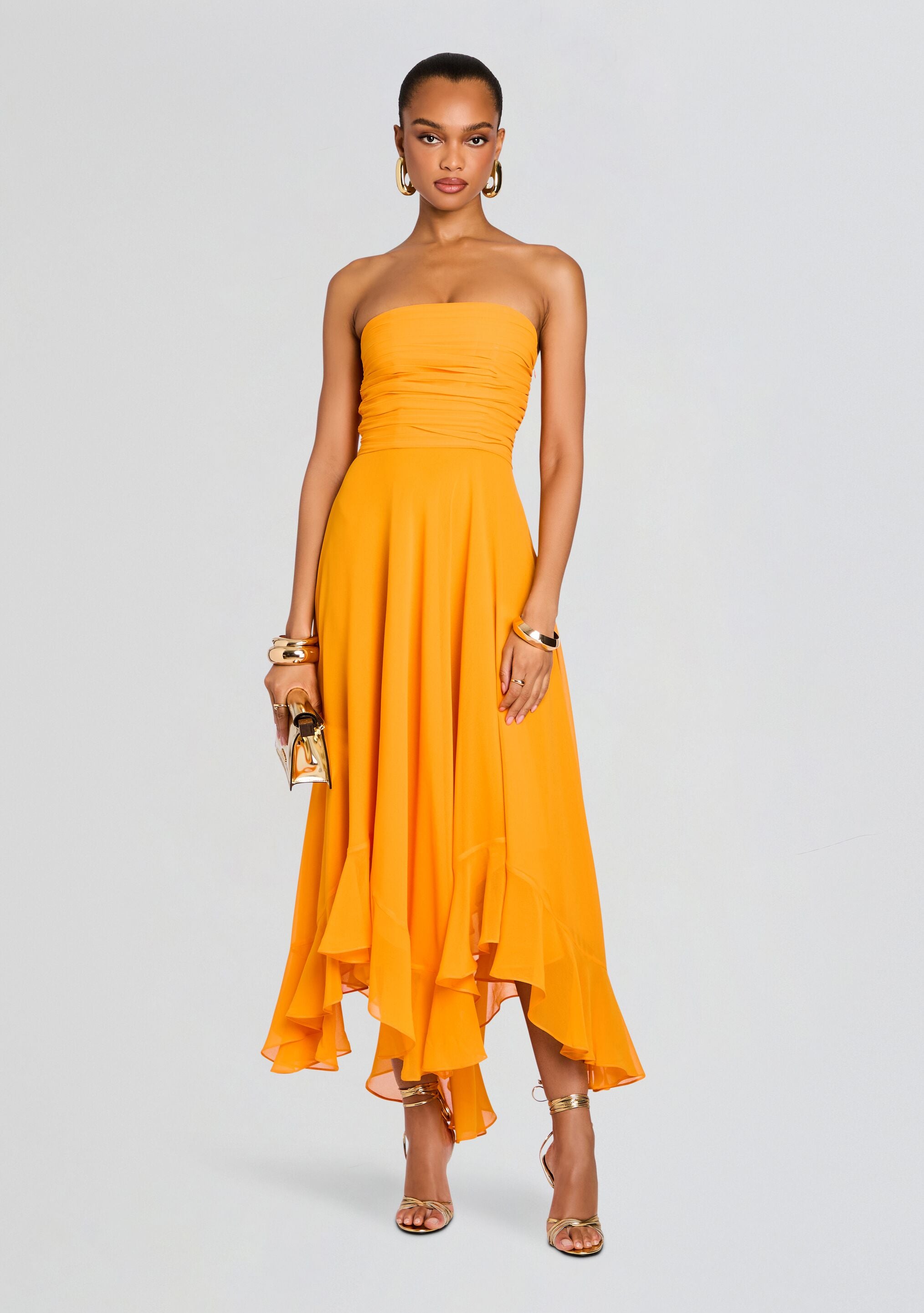 Louisa Chiffon Dress-Stylulu