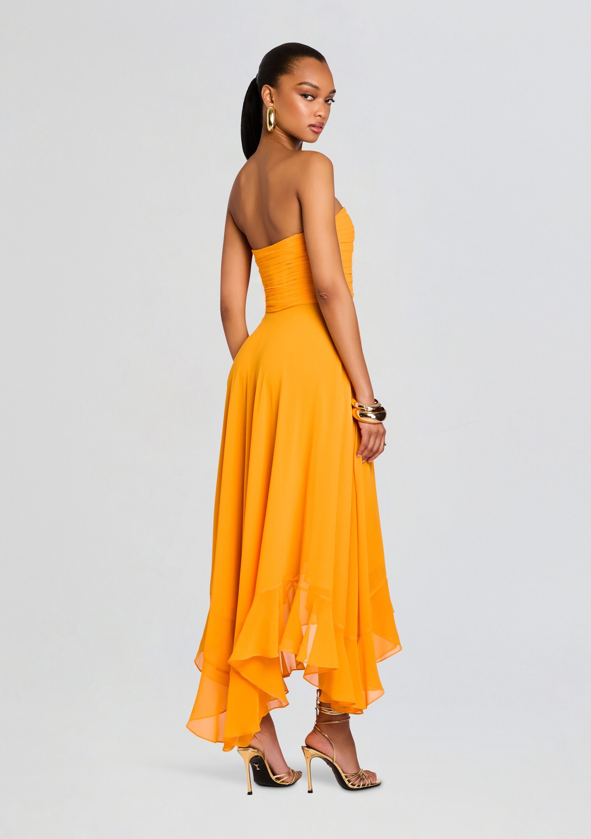 Louisa Chiffon Dress-Stylulu