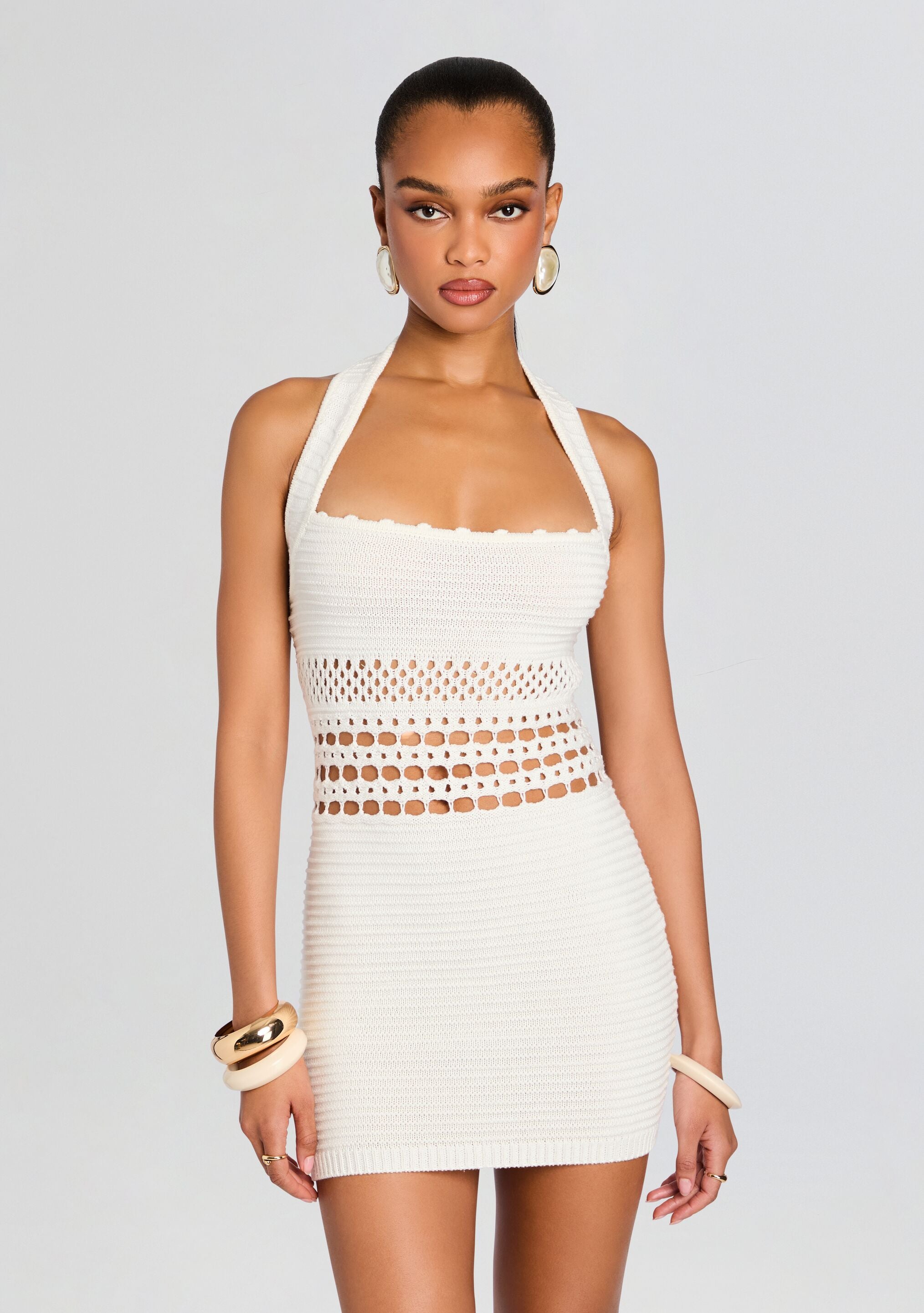 Ronni  Crochet Dress-Stylulu