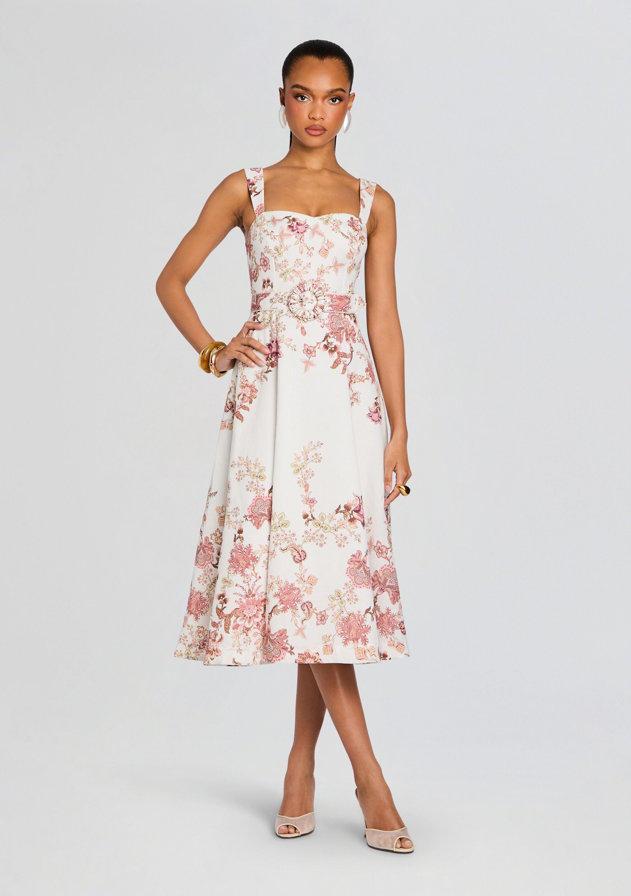 Diza Midi Dress-Stylulu